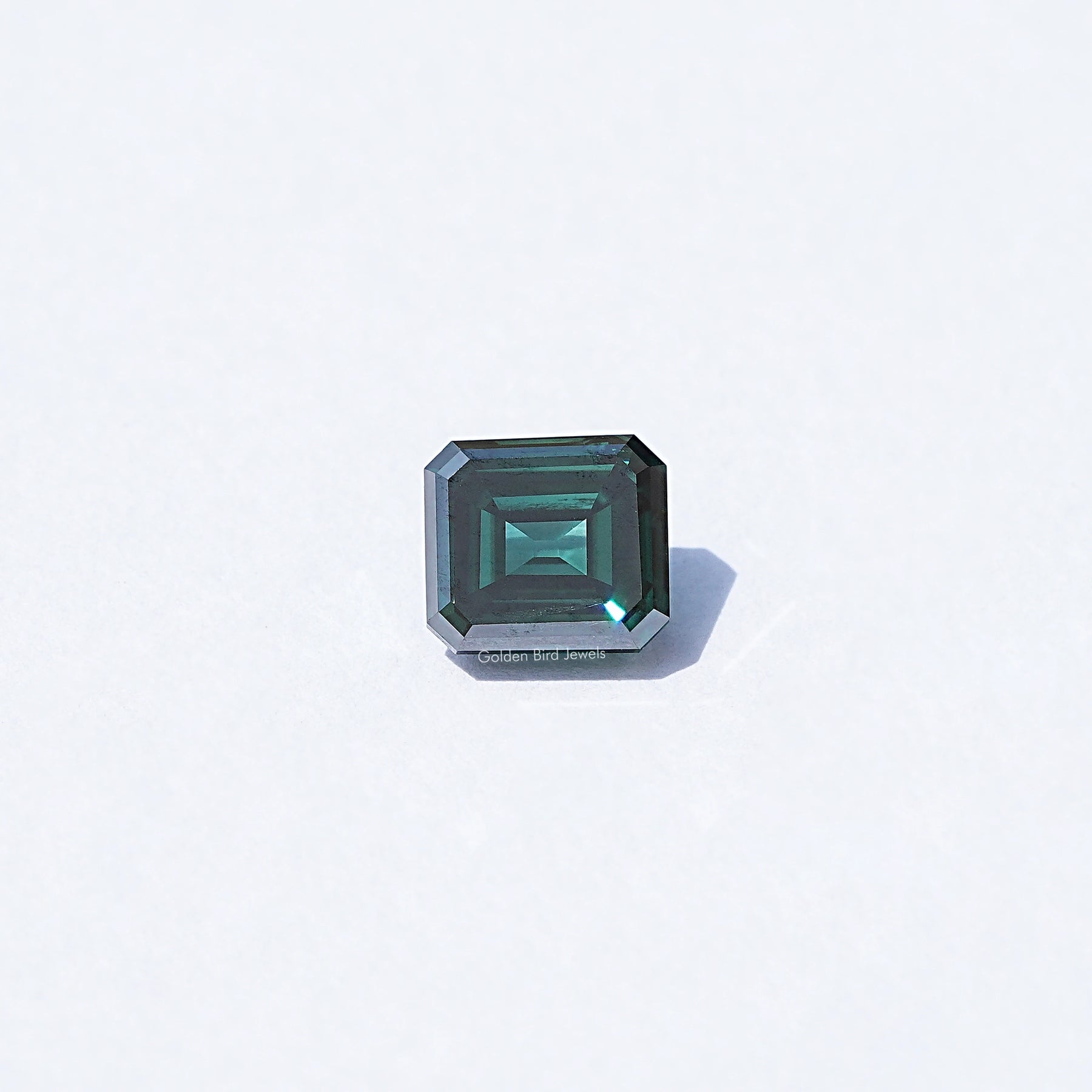 Front View Of Old mine Asscher Moissanite