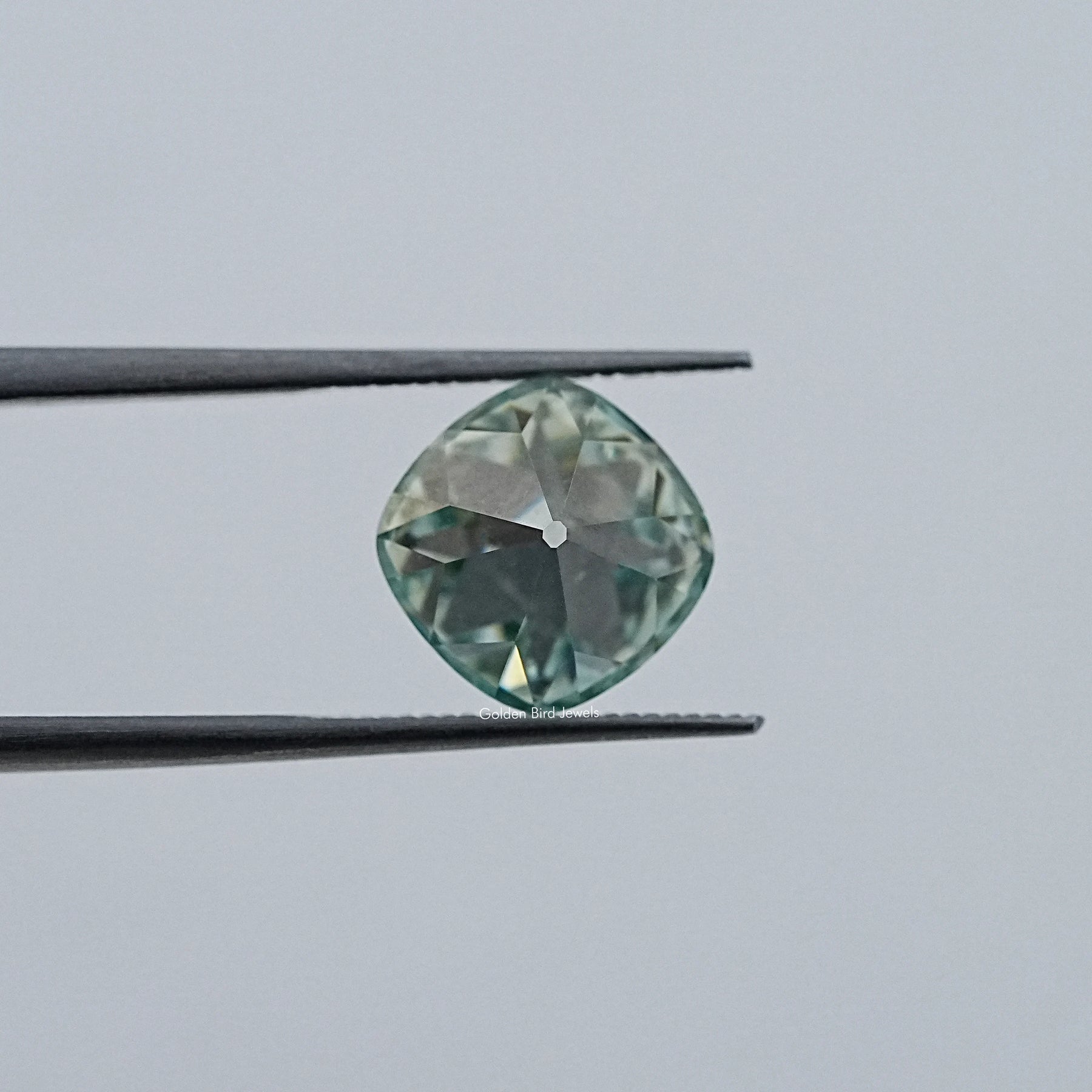 Light Blue Old Mine Cushion Loose Moissanite