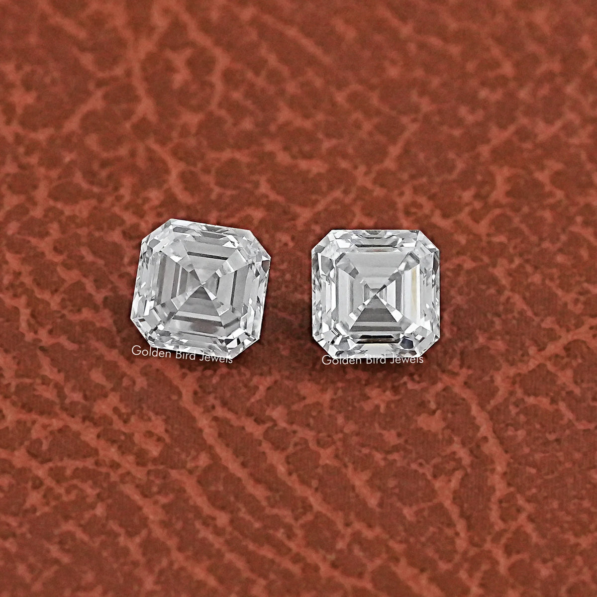 View Of Asscher Cut Lab Grown Diamond Pair