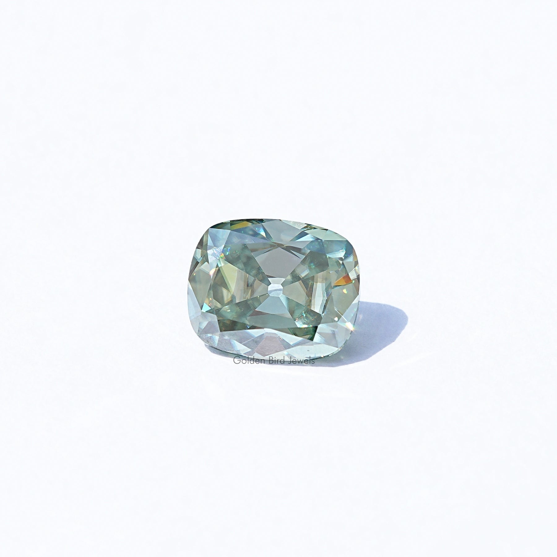 Front View Of Old Mine Cushion Cut Loose
