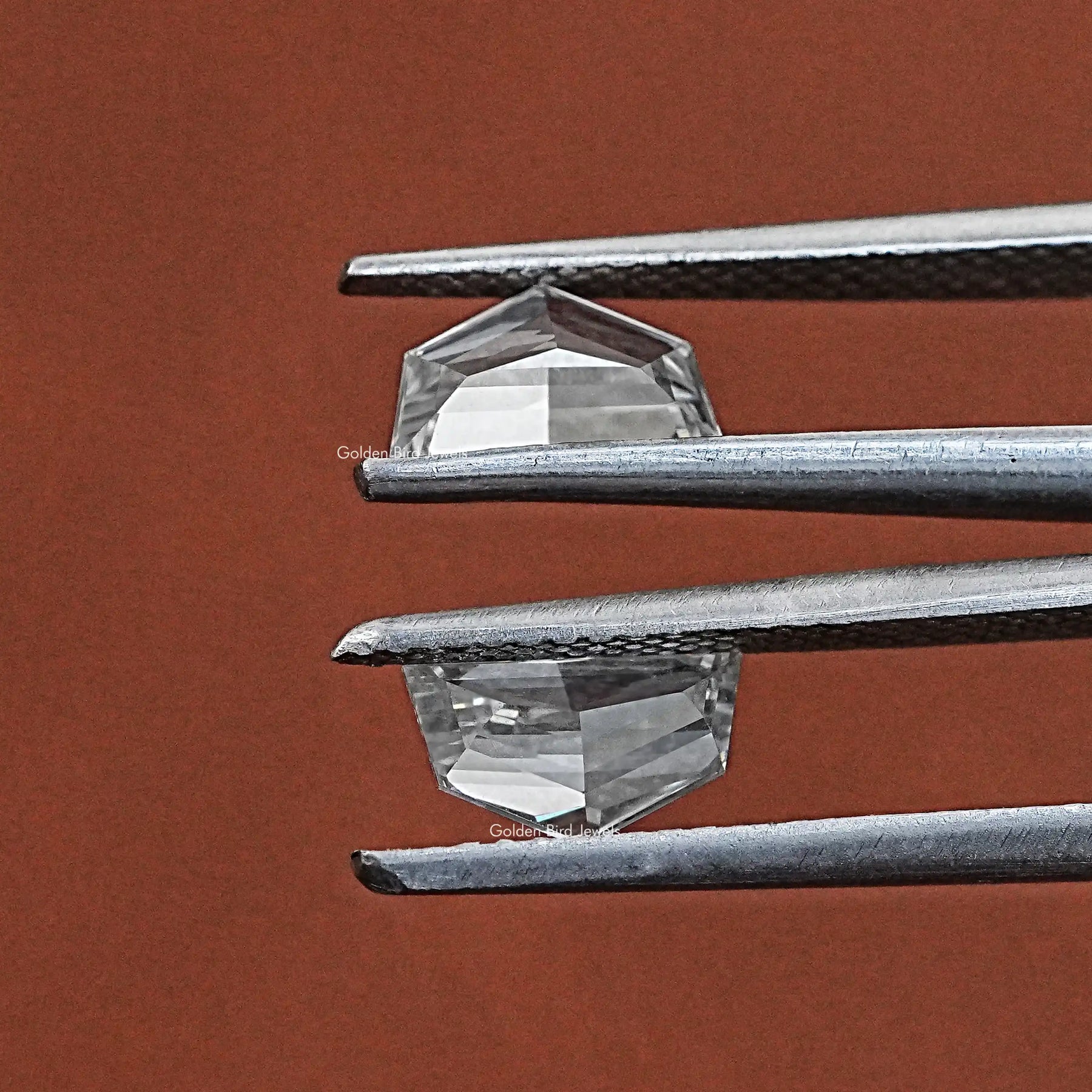 Close-Up View of Cadillac Shaped Matching Pair In White