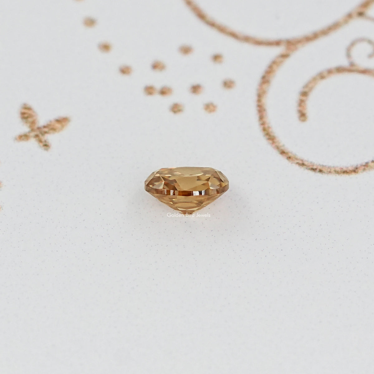 Side View Of Old Mine Cushion Loose Moissanite Stone