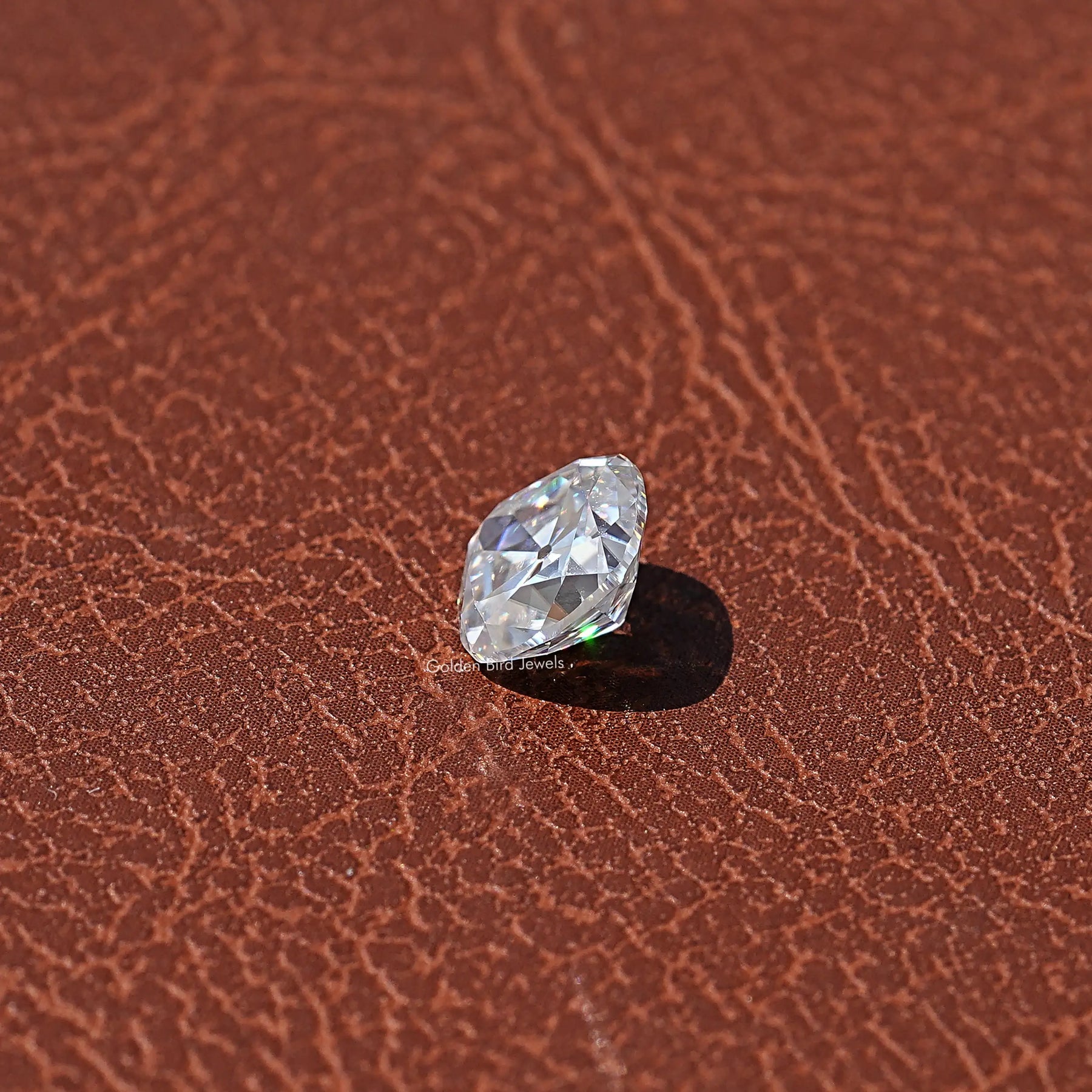 Side View Of Moissanite Old Mine Cushion Cut Stone
