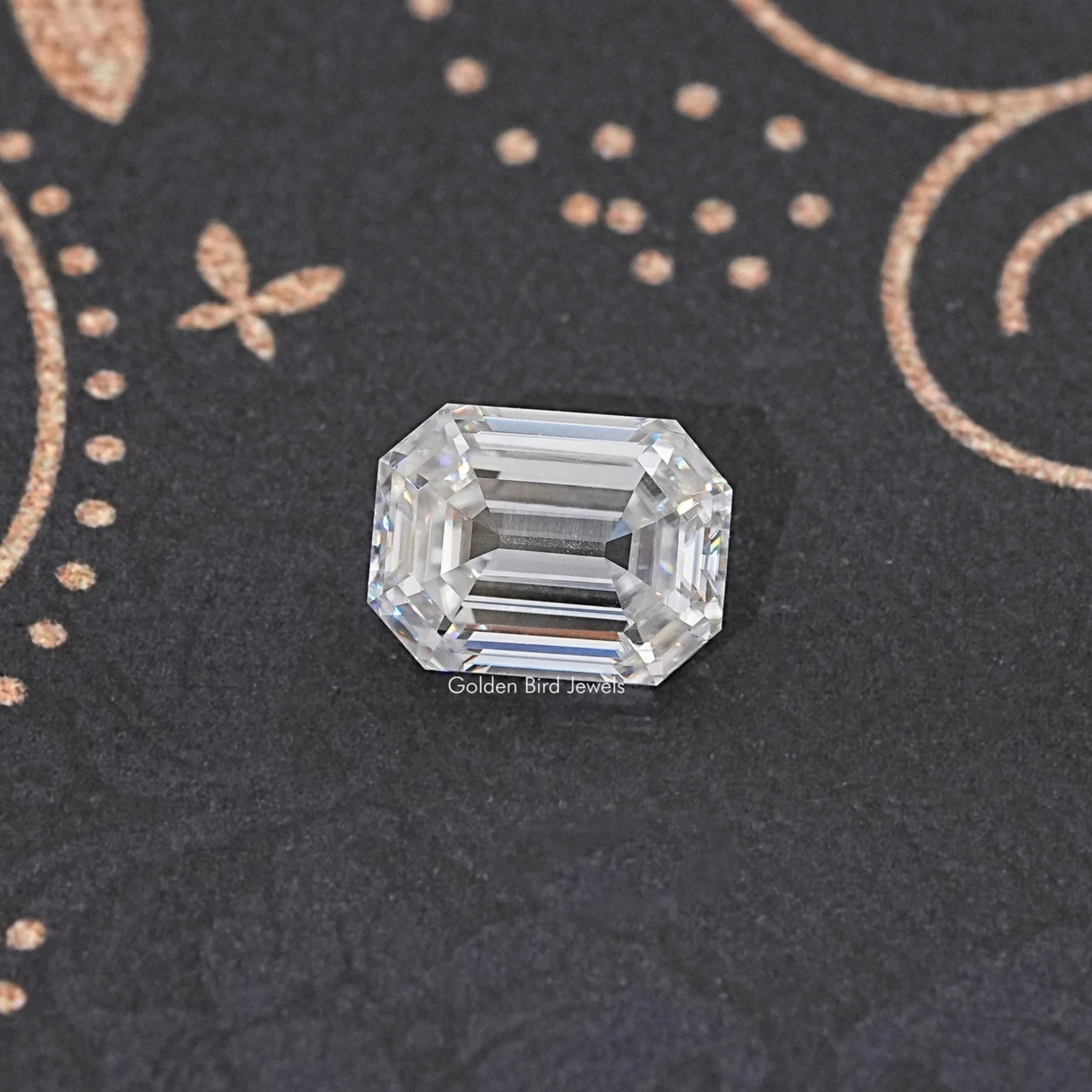 View Of Old Mine Pear Cut Loose Moissanite Stone