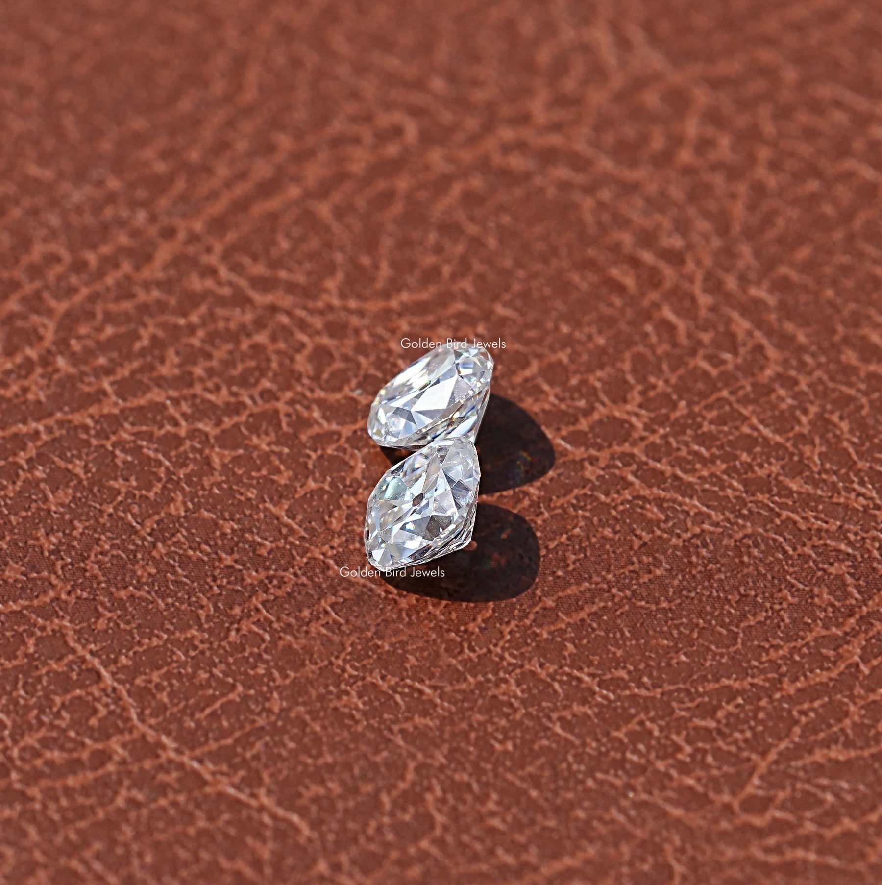 Side View Of Moissanite Cushion Shaped Loose Stone