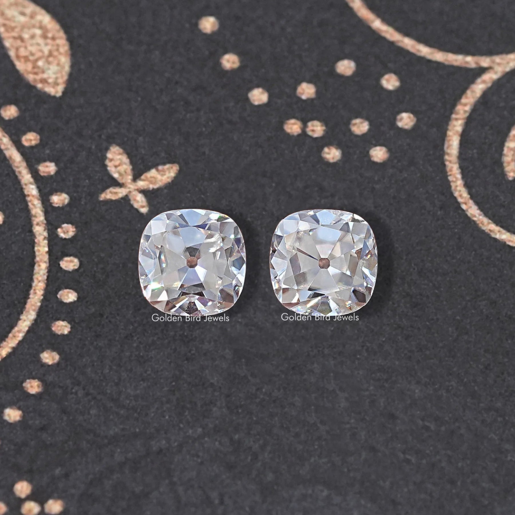 Old Mine Cut Cushion Moissanite Loose Stones