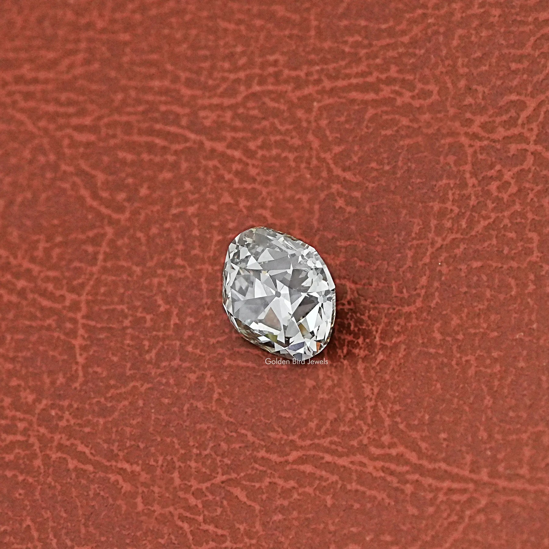 View Of Old Mine Cushion Cut Lab Diamond In White
