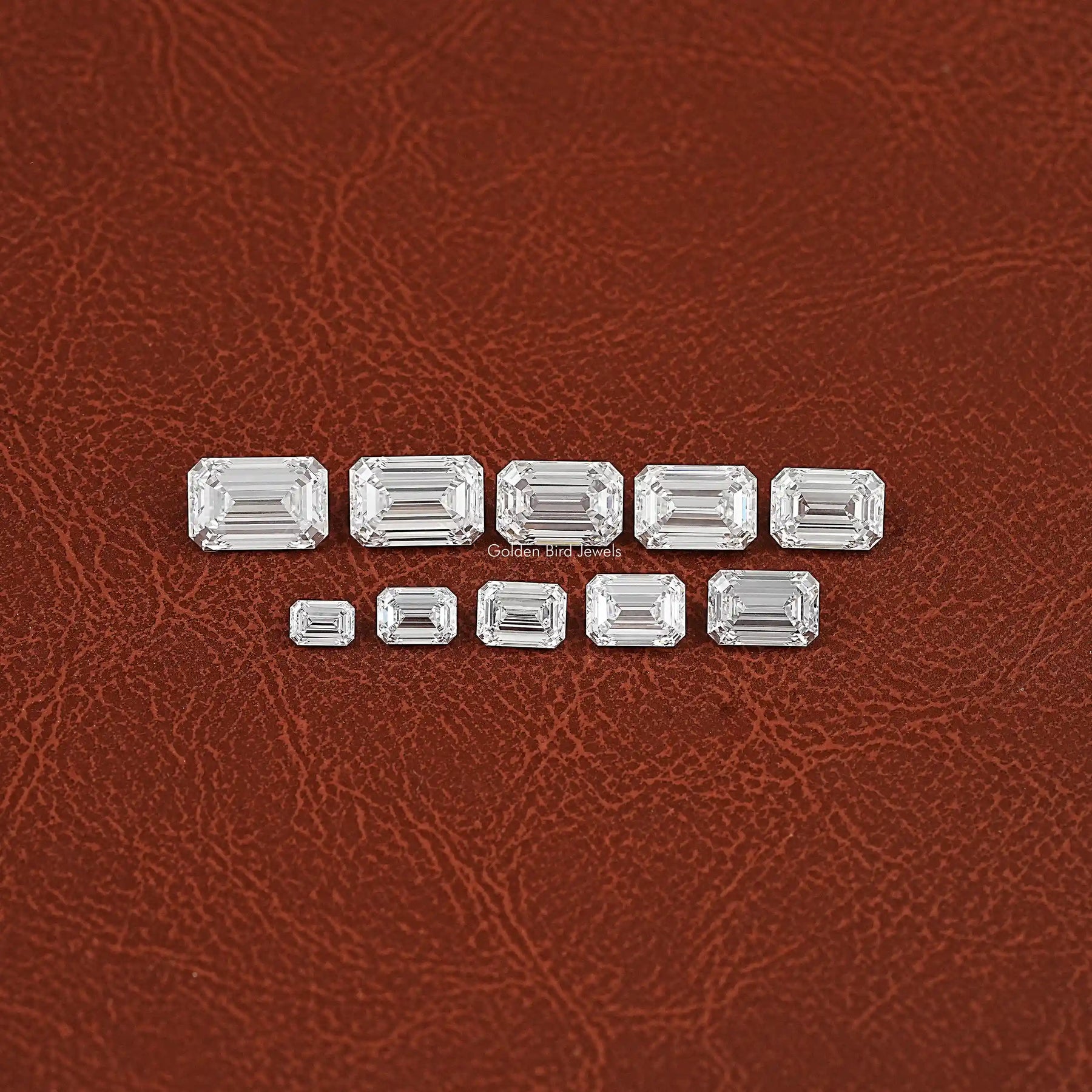 Detailed View Of Emerald Cut Lab Grown Loose Diamond