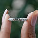 Round Moissanite Open Full Eternity Stacking Band