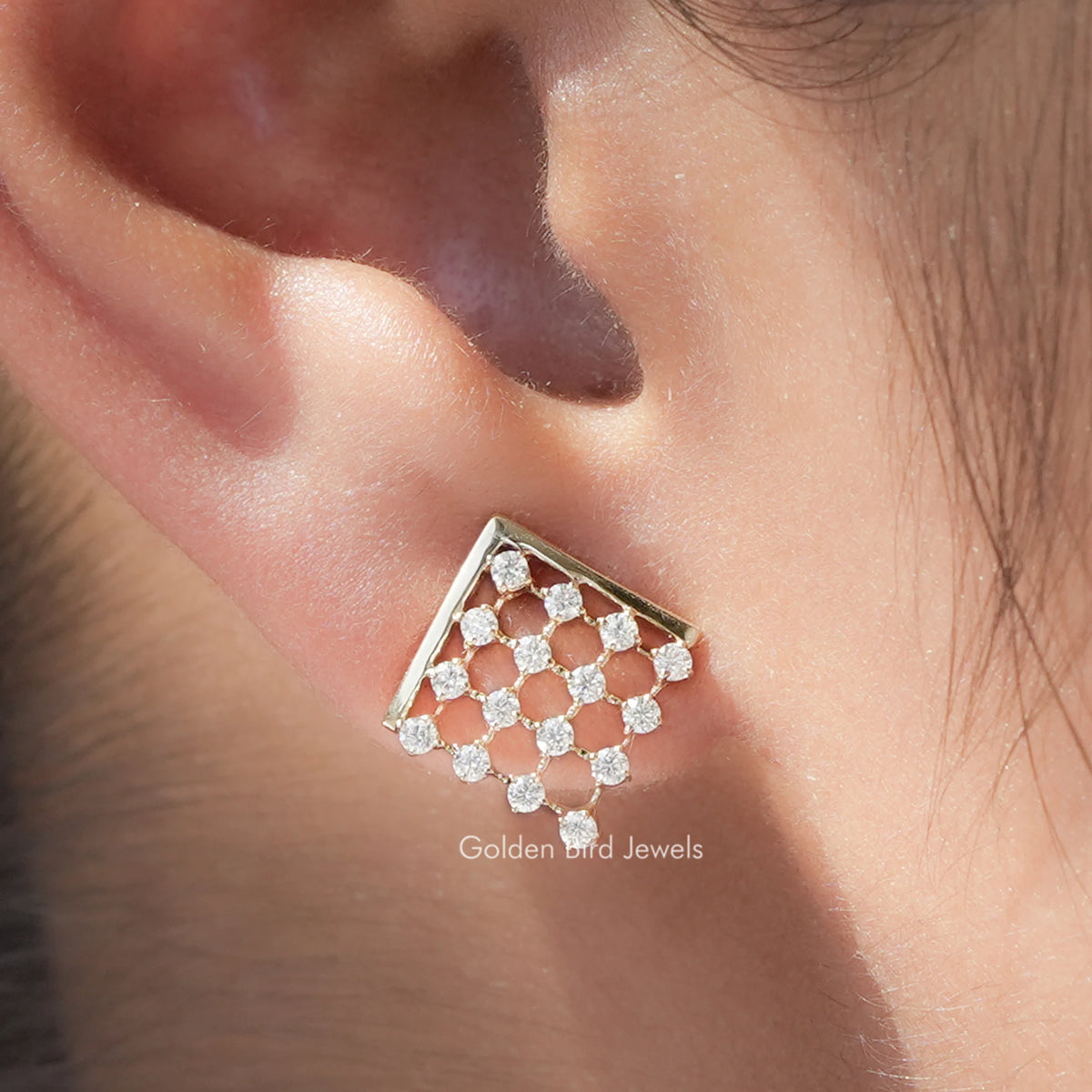 Round Cut Moissanite Bridesmaid Earrings