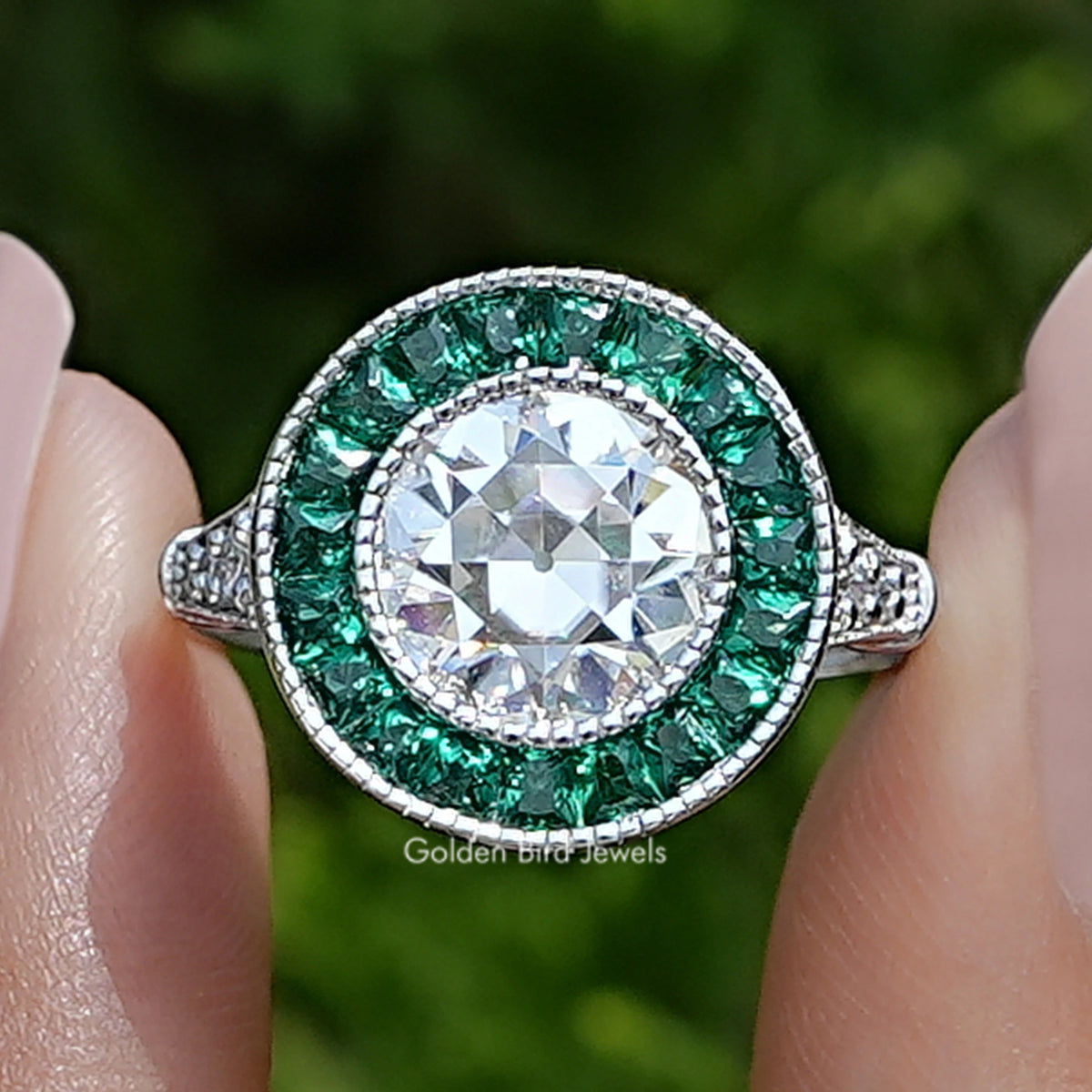 Old_European_Round_Moissanite_Engagement_Ring