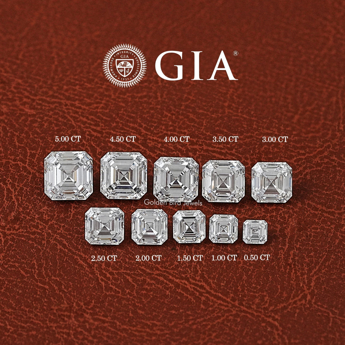 GIA Certified Asscher Cut Loose Lab Diamond