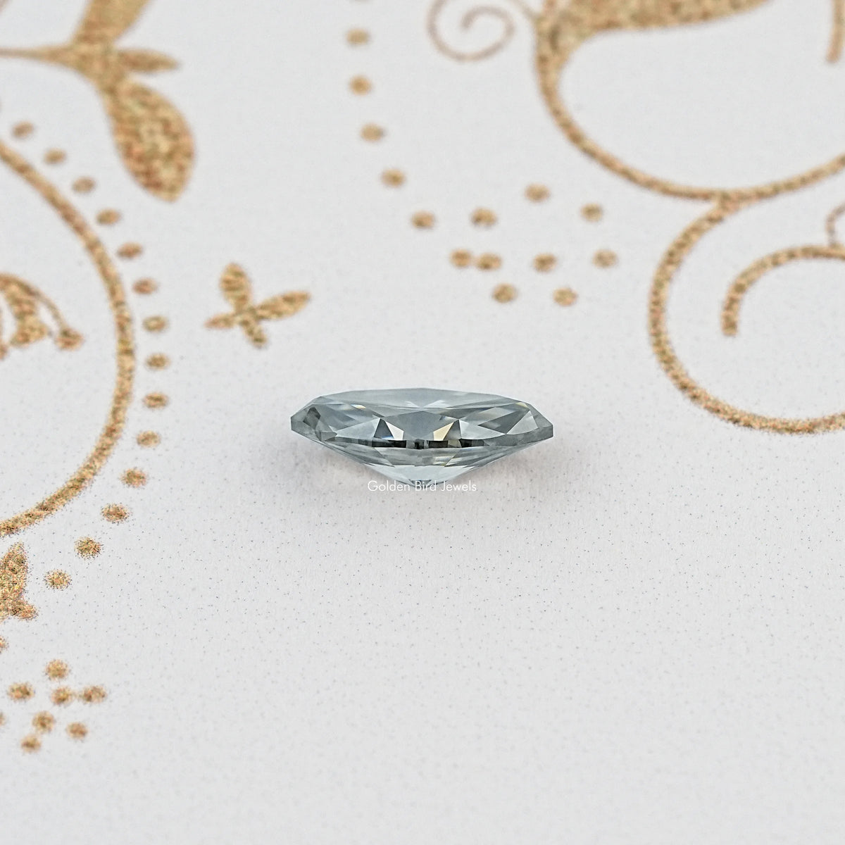 Side View of Marquise Shape Moissanite Loose Stone for Custom Rings