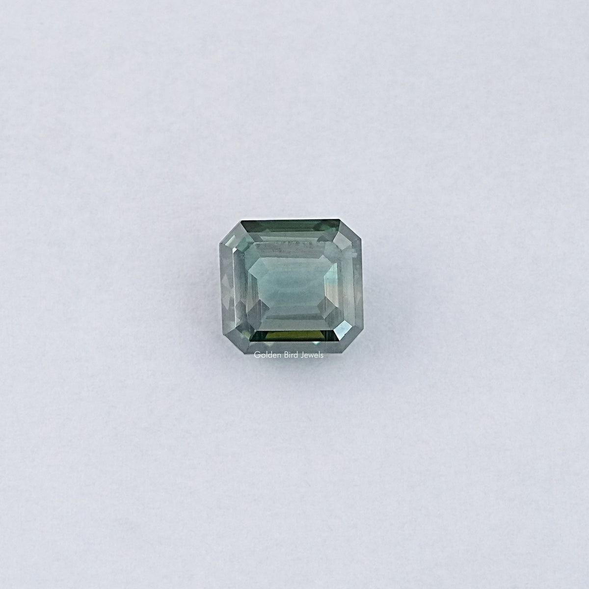 View Of Green Emerald Cut Loose Moissanite