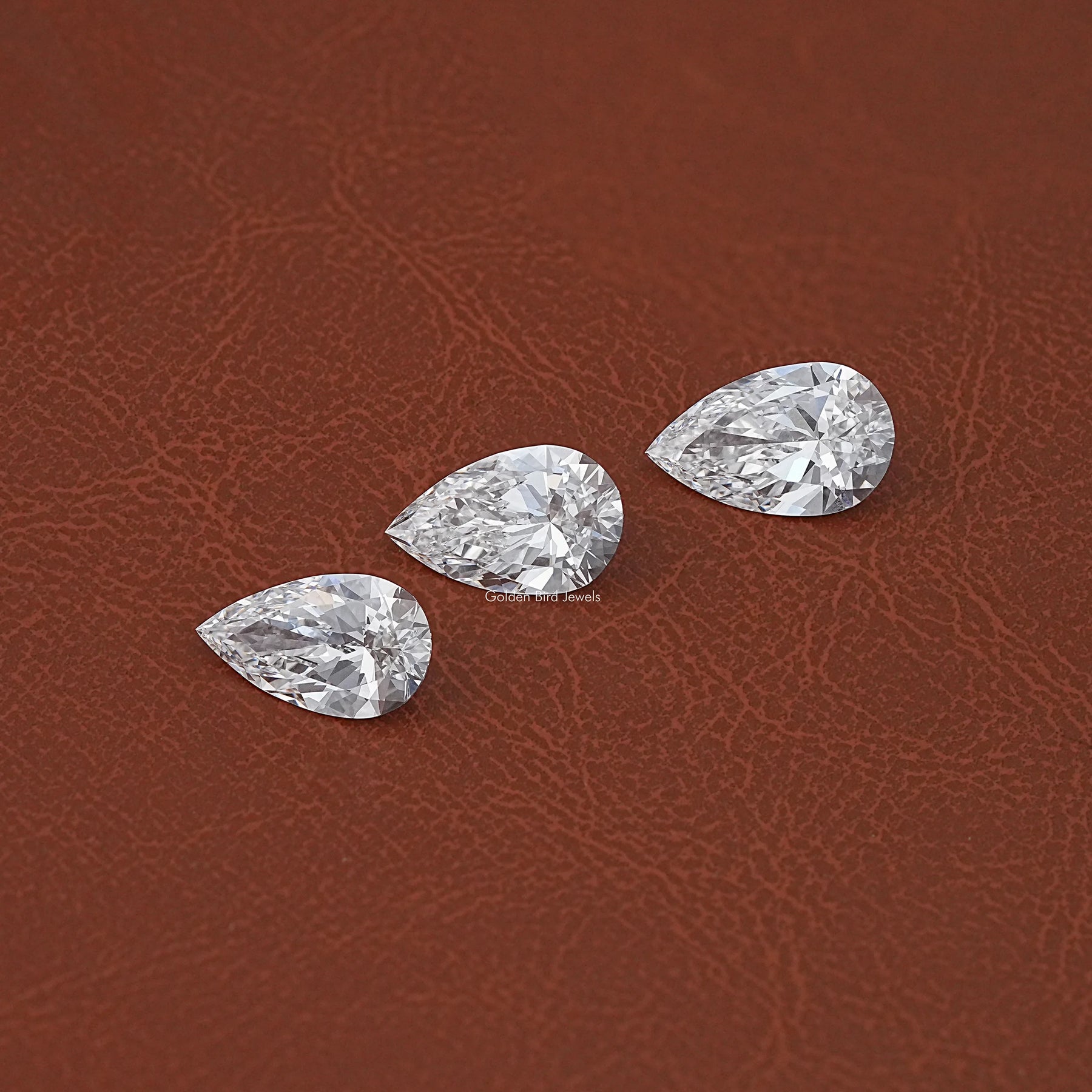 View Of IGI Certified Pear Cut Loose Lab Diamond