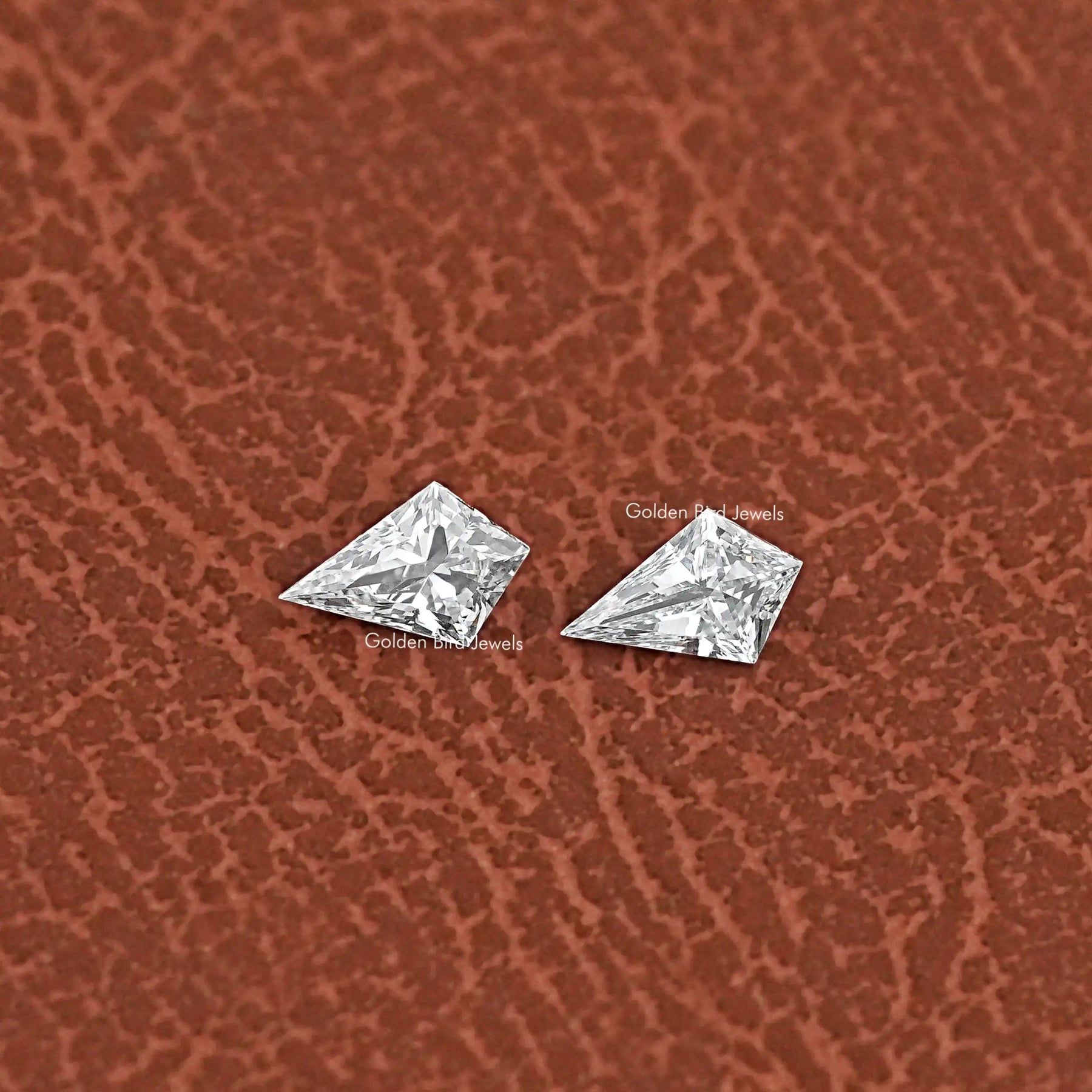 Kite Cut Lab Loose Diamond Pair In White