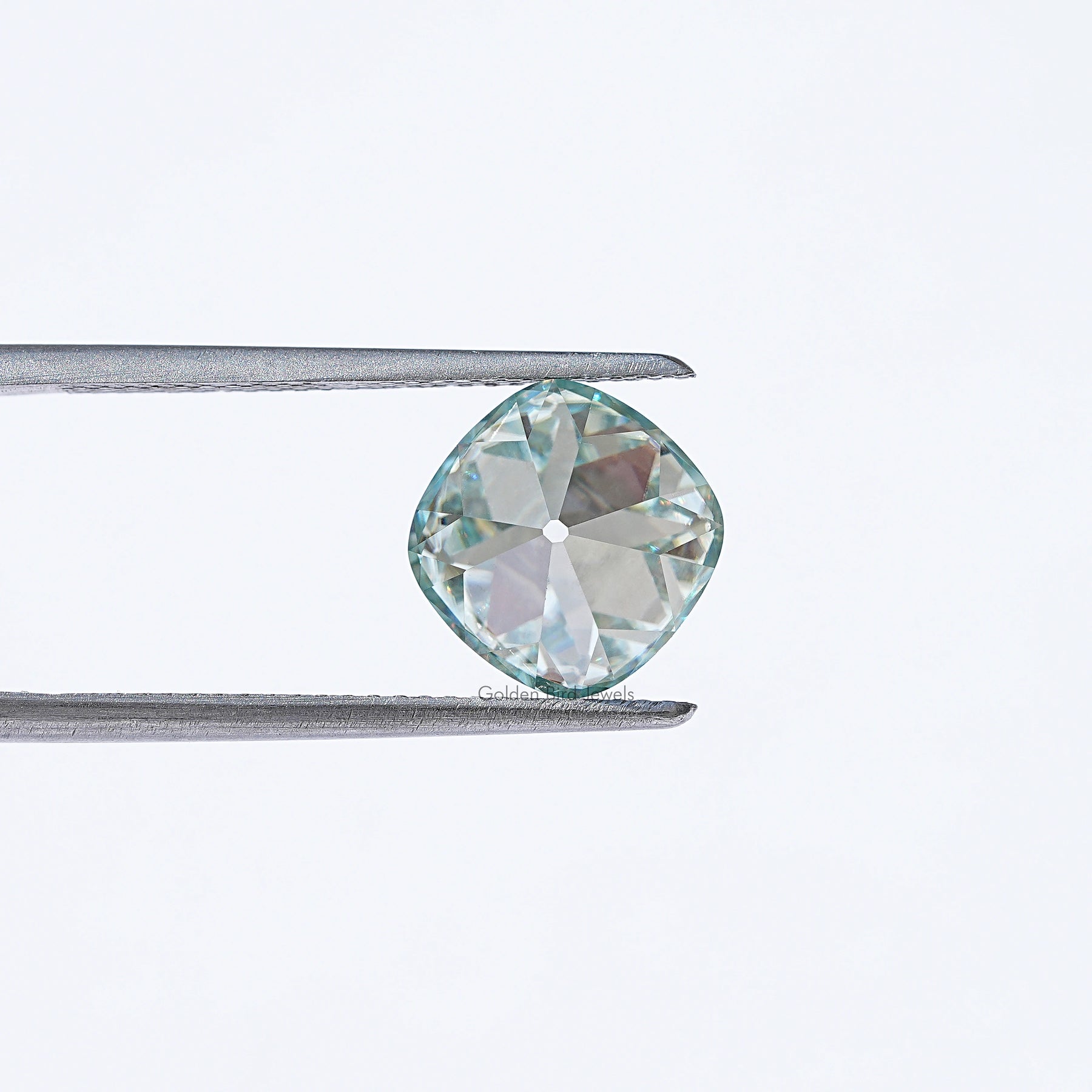 Front View Of Moissanite Old Mine Cushion Cut Loose