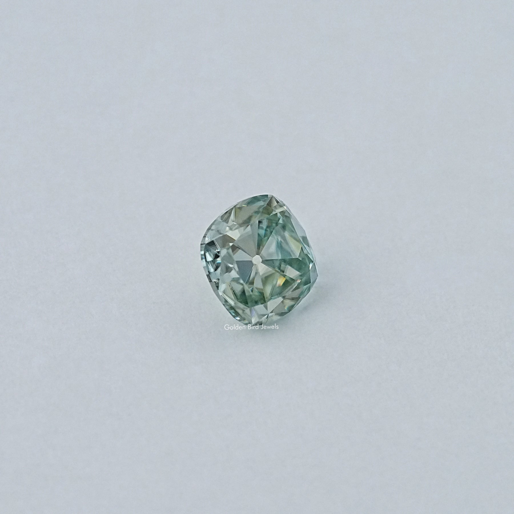 Light Blue Old Mine Cushion Loose Moissanite