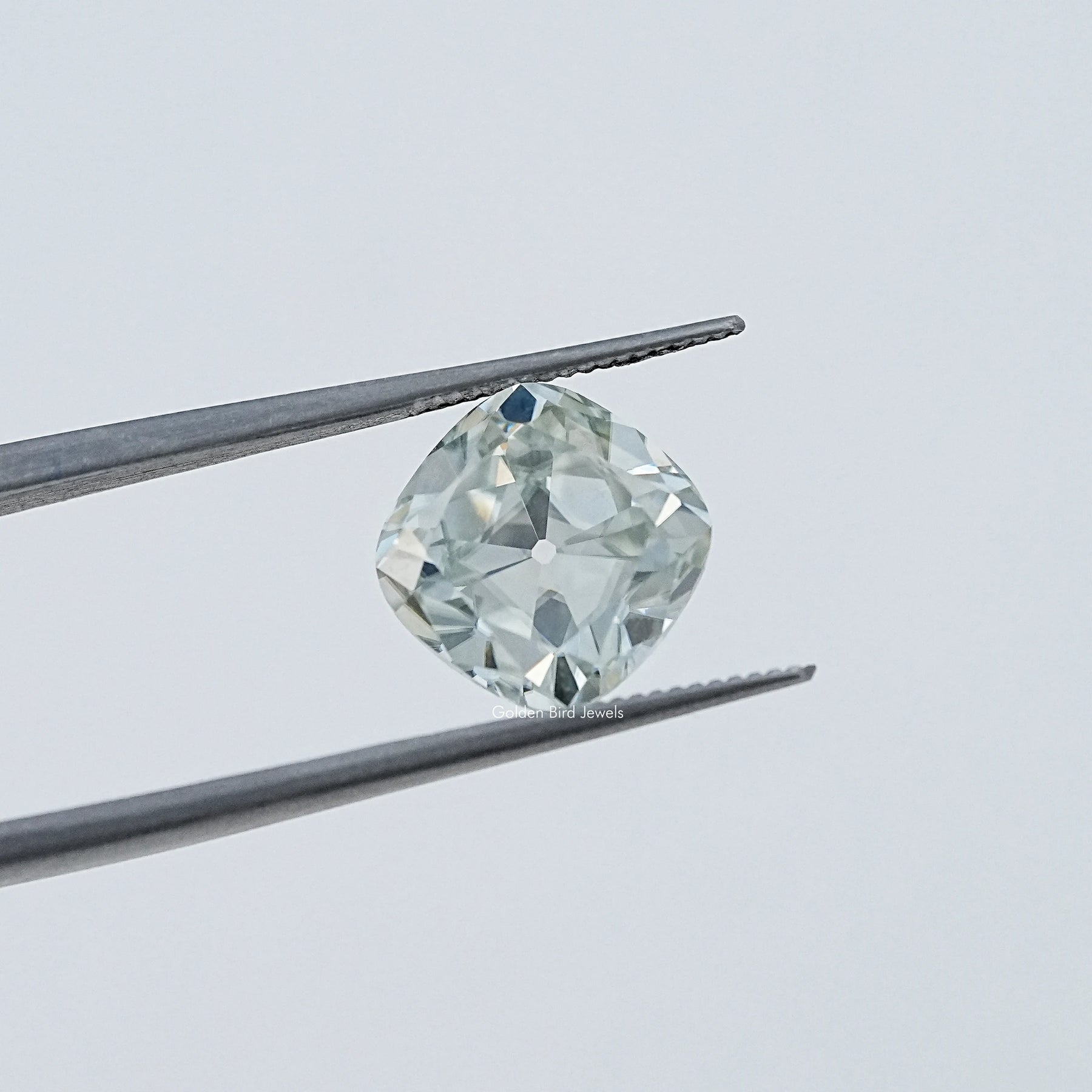 Light Blue Old Mine Cushion Cut Loose Stone