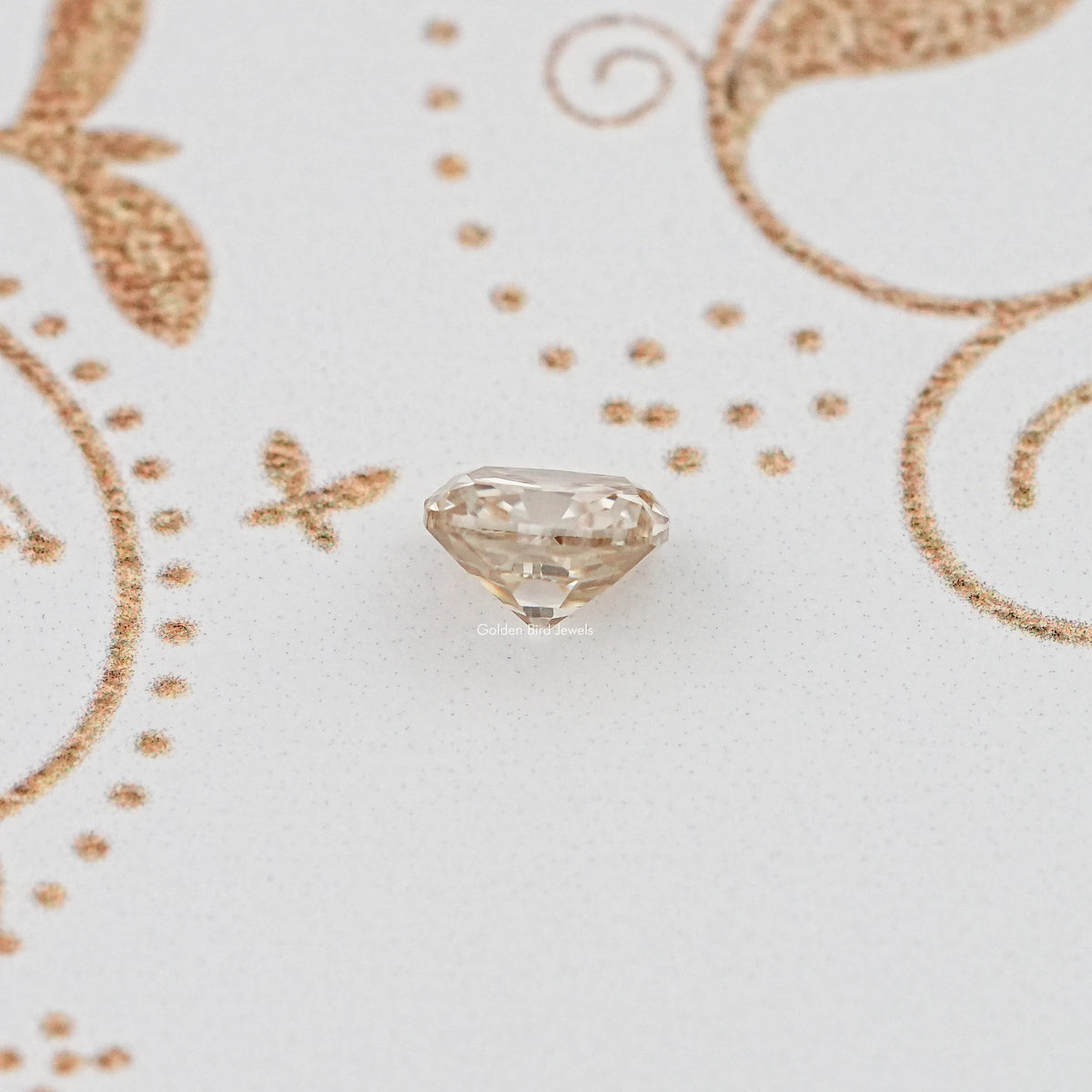 Side View Of Old Mine Cushion Cut Loose Moissanite Stone