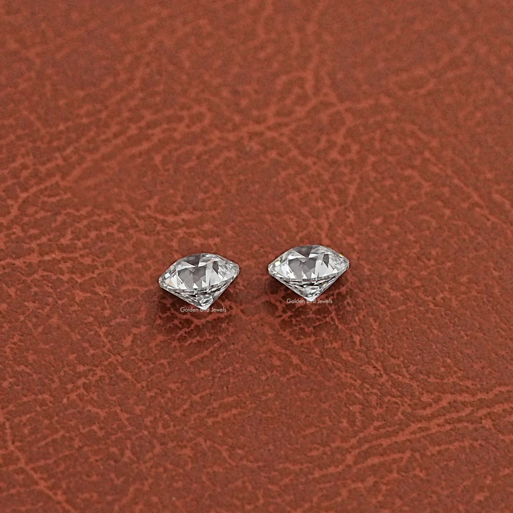 View of Old European Round Cut Lab Grown Diamond In Colorless