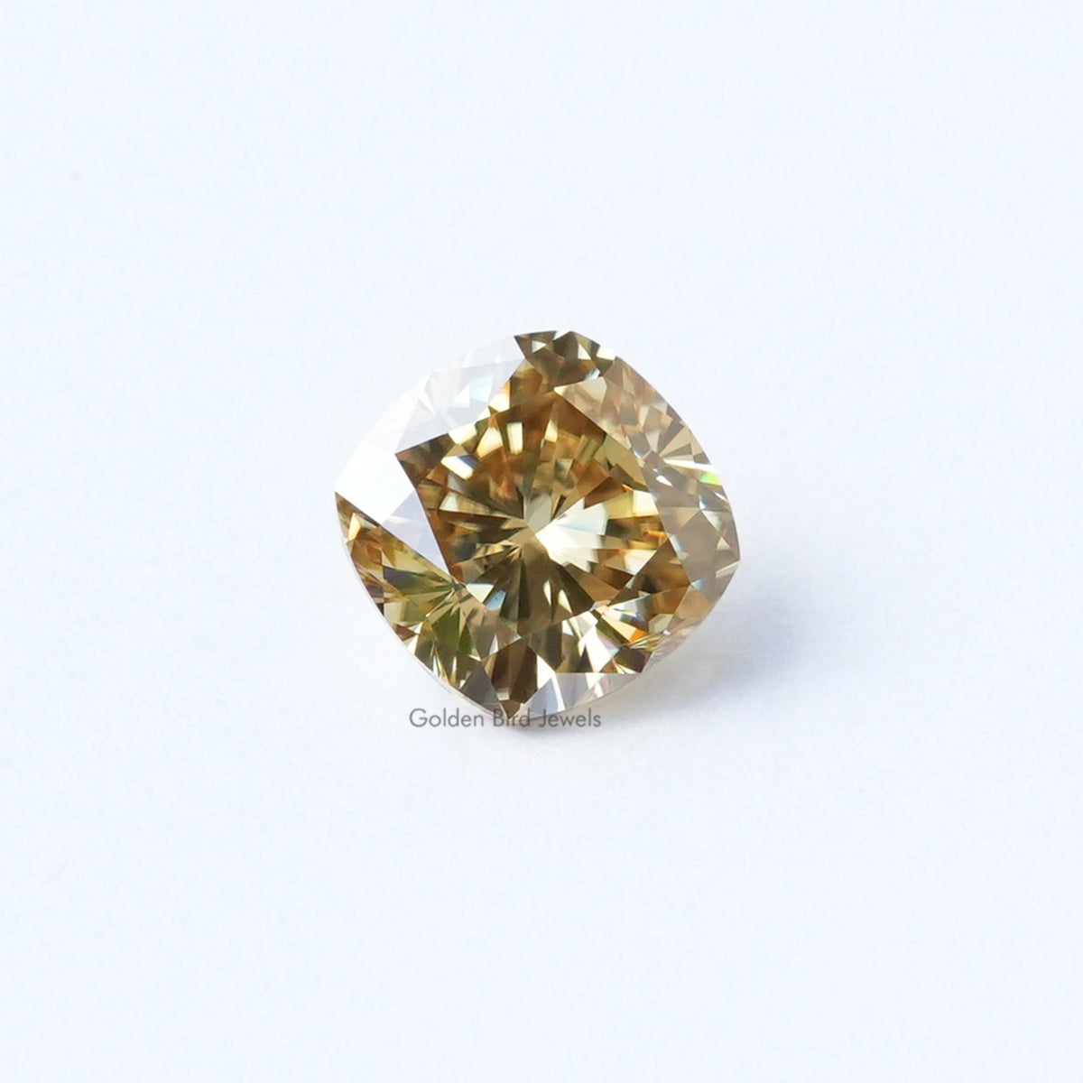 Yellow Cushion Cut Moissanite Loose Stone