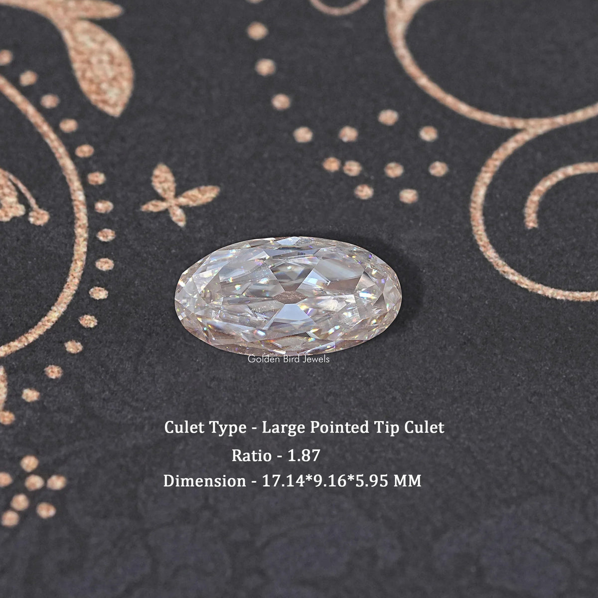 Near Colorless Old Mine Moval Loose Moissanite Stone