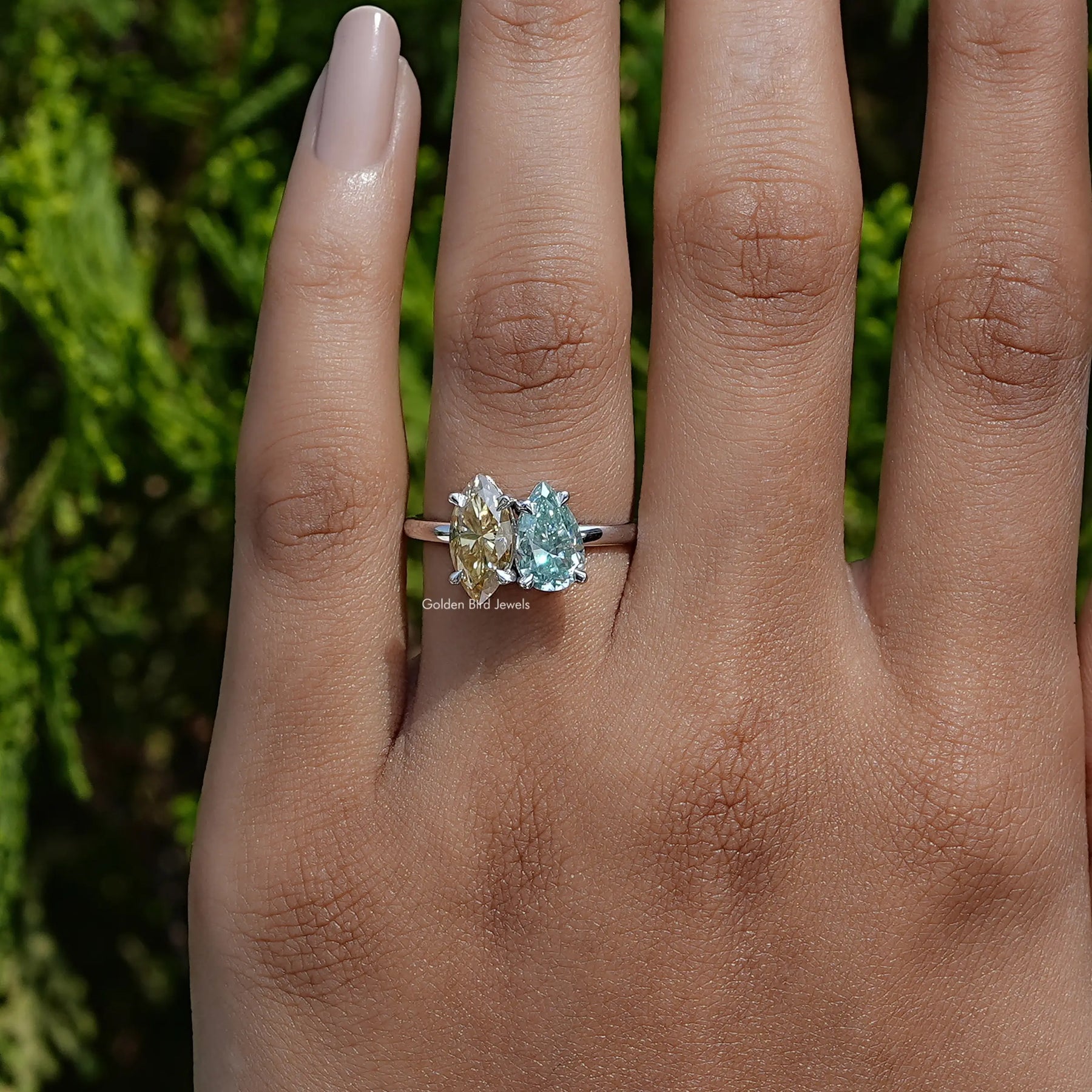 View of moissanite Wedding Ring for Women