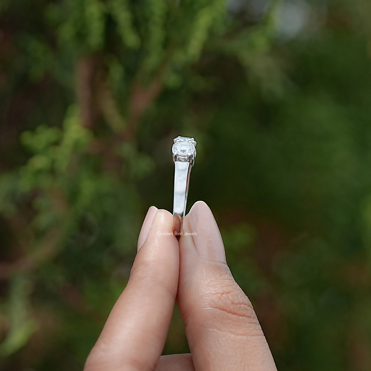 Cushion Cut Moissanite Eternity Wedding Band