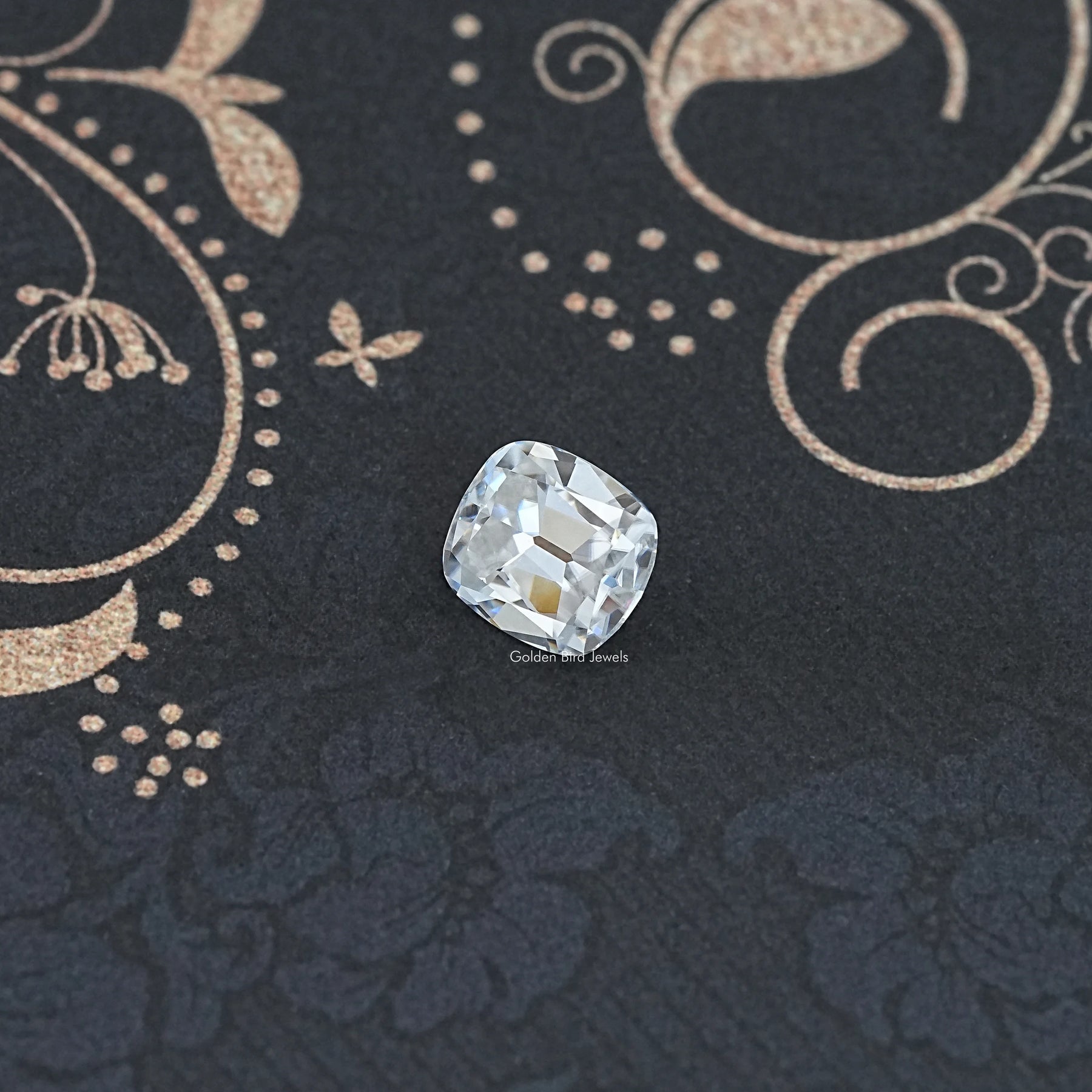 Front View Of Cushion Moissanite Loose Stone