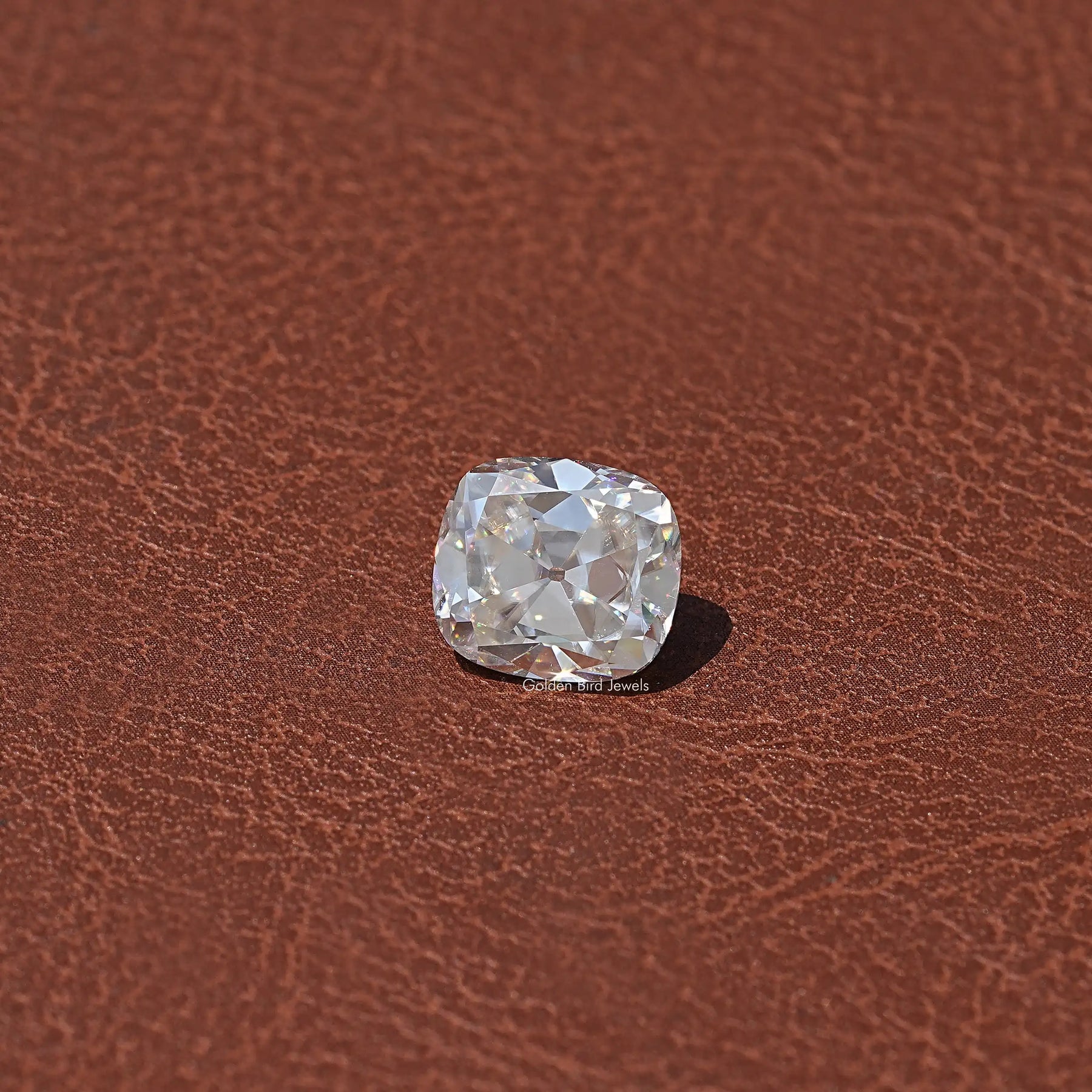 Top View Of Cushion Cut Loose Moissanite