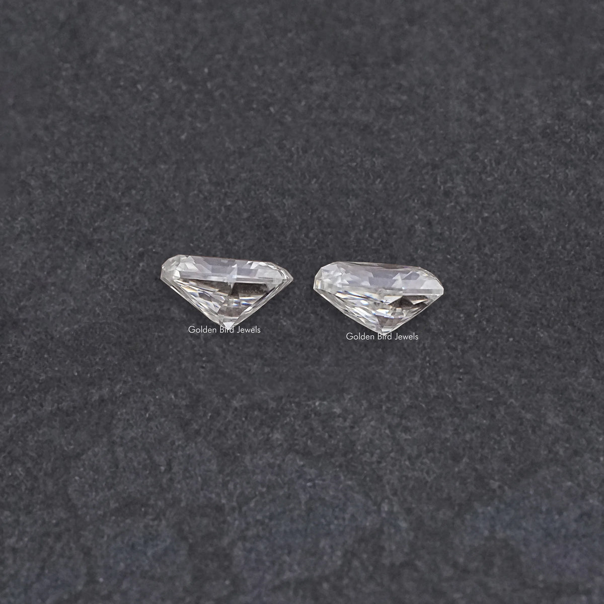 Shield Cut Moissanite Loose Matching Pair