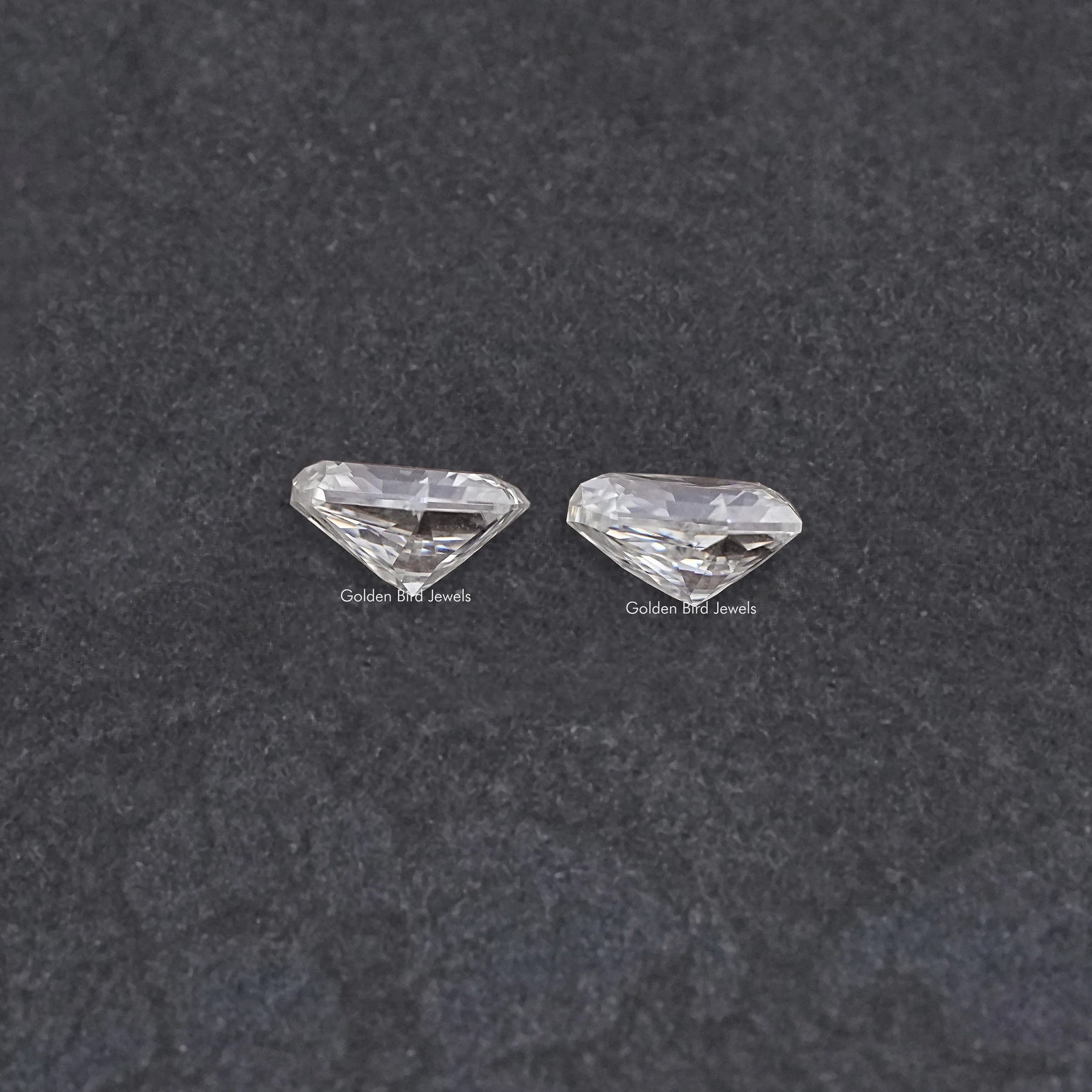 Shield Cut Moissanite Loose Matching Pair