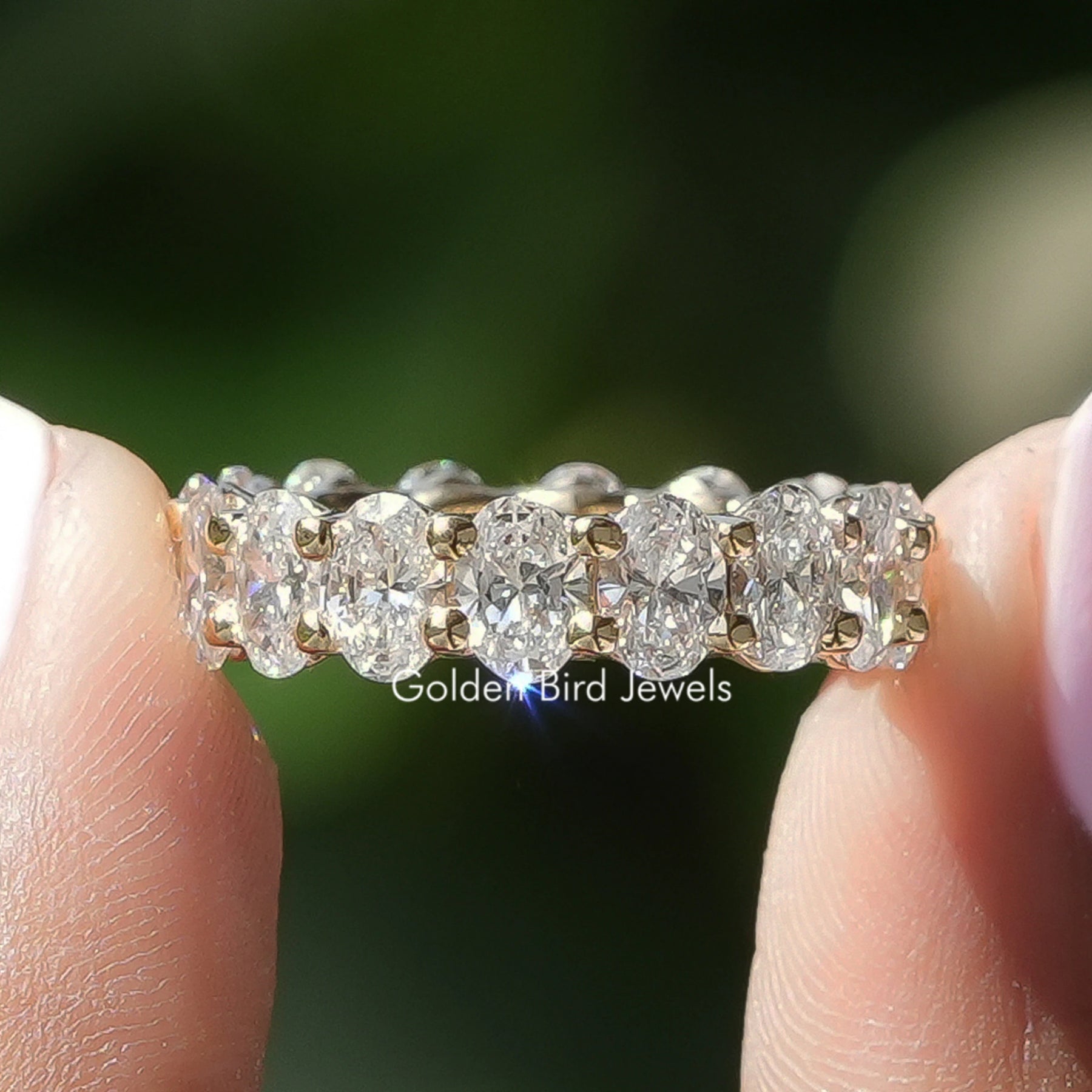 Oval Cut Lab Grown Diamond Eternity Band