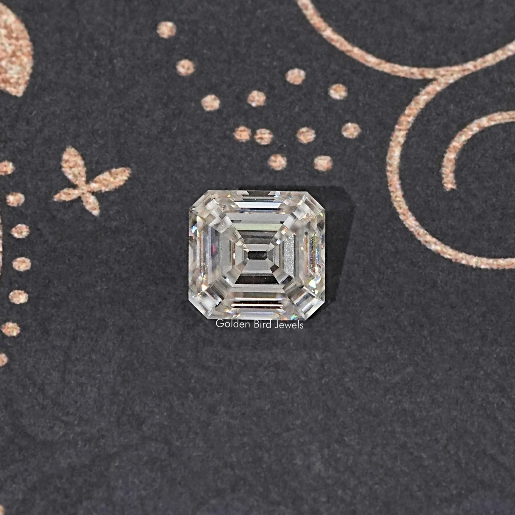 View Of Old Mine Asscher Cut Loose Moissanite Stone