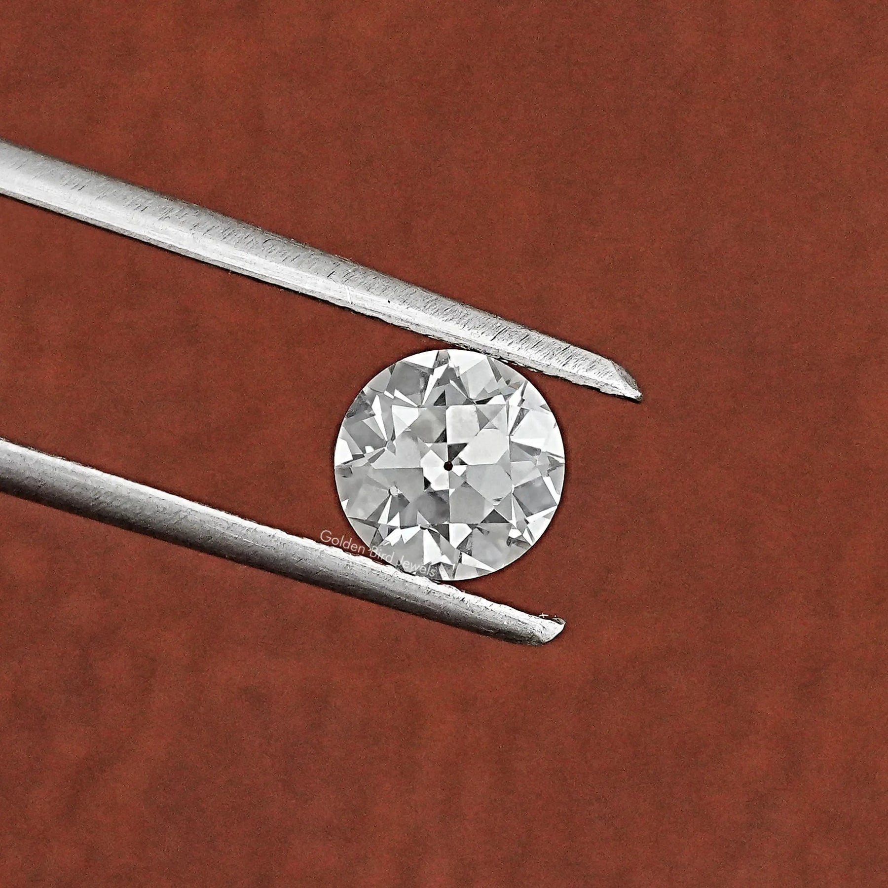 Close View Of Old European Round Cut