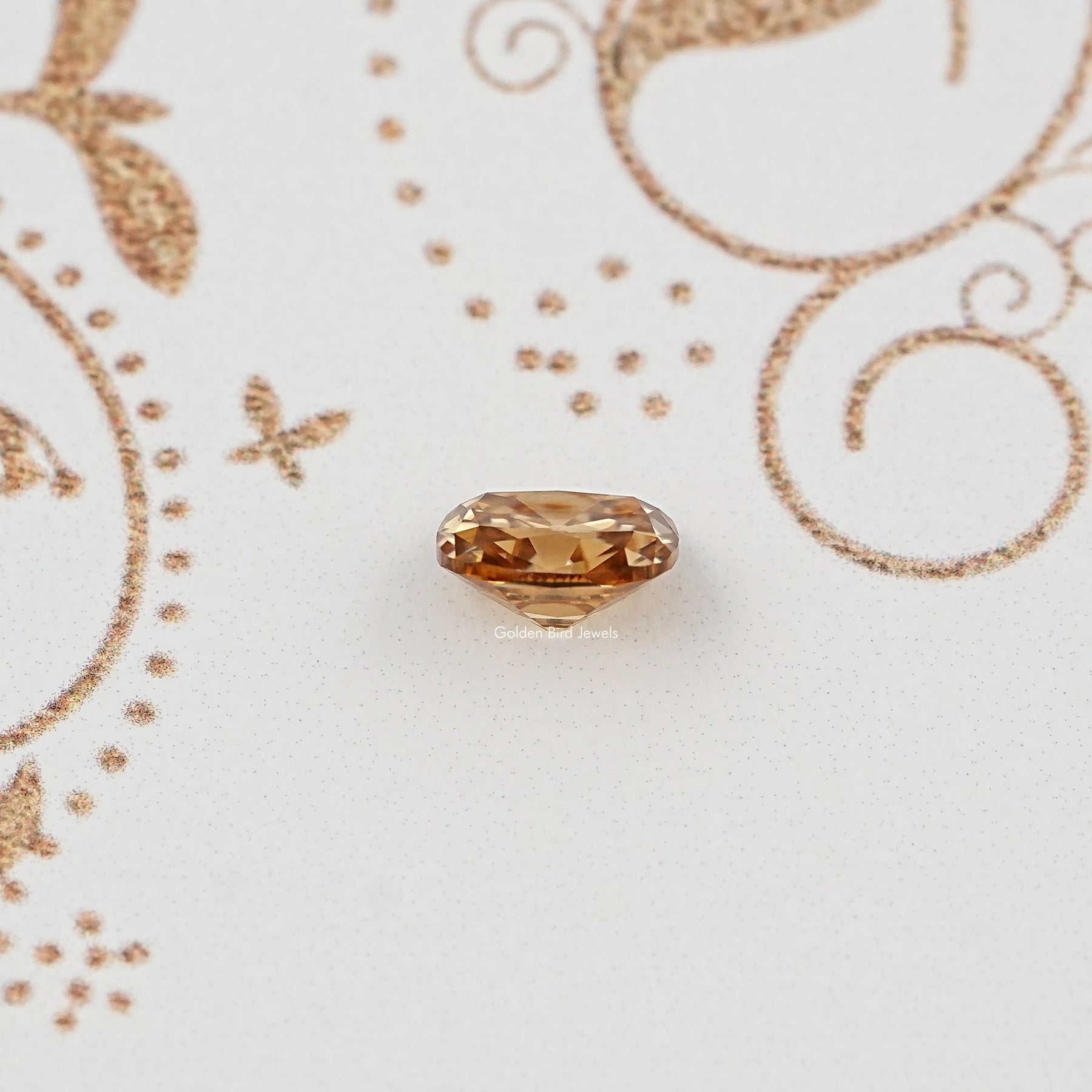 Champagne Old Mine Cushion Cut Loose Moissanite
