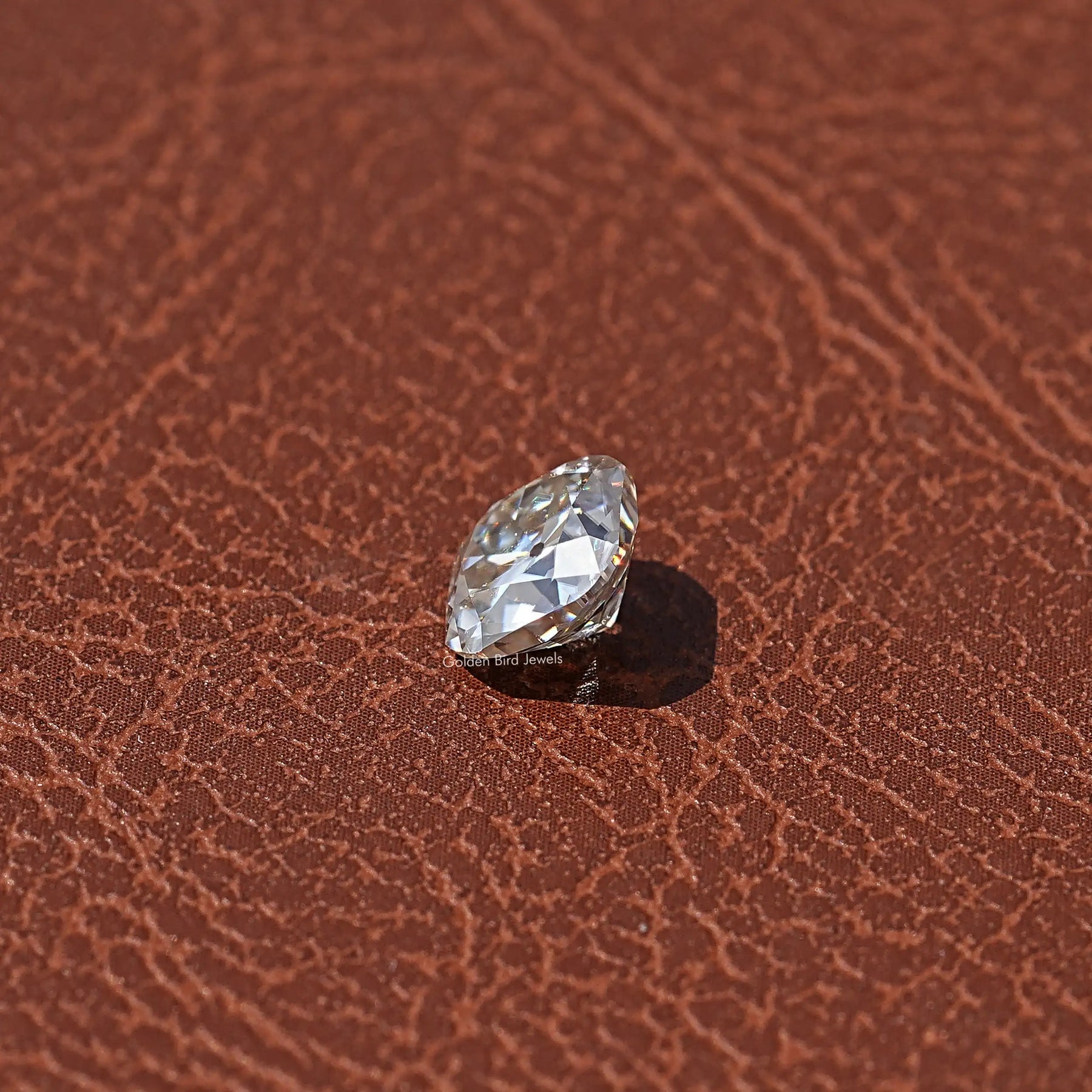View of Cushion Cut Moissanite Loose Stone In White