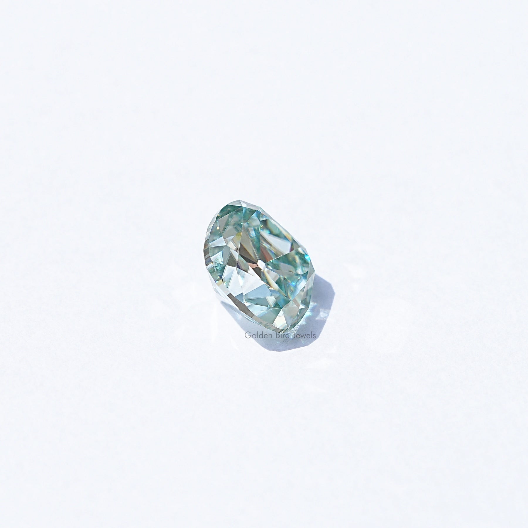 Cross View of Old Mine Cushion Cut Loose