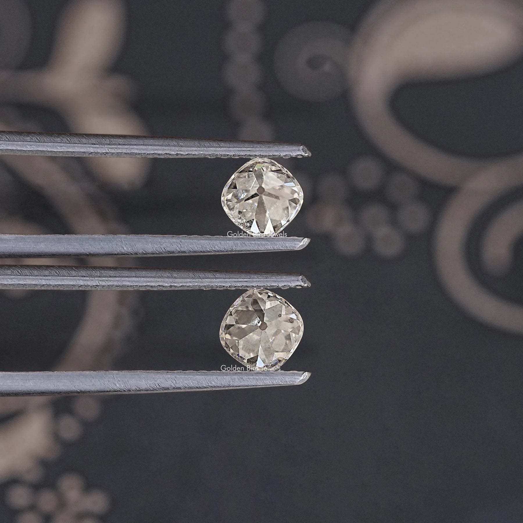 Old Mine Cut Cushion Moissanite Loose Stones