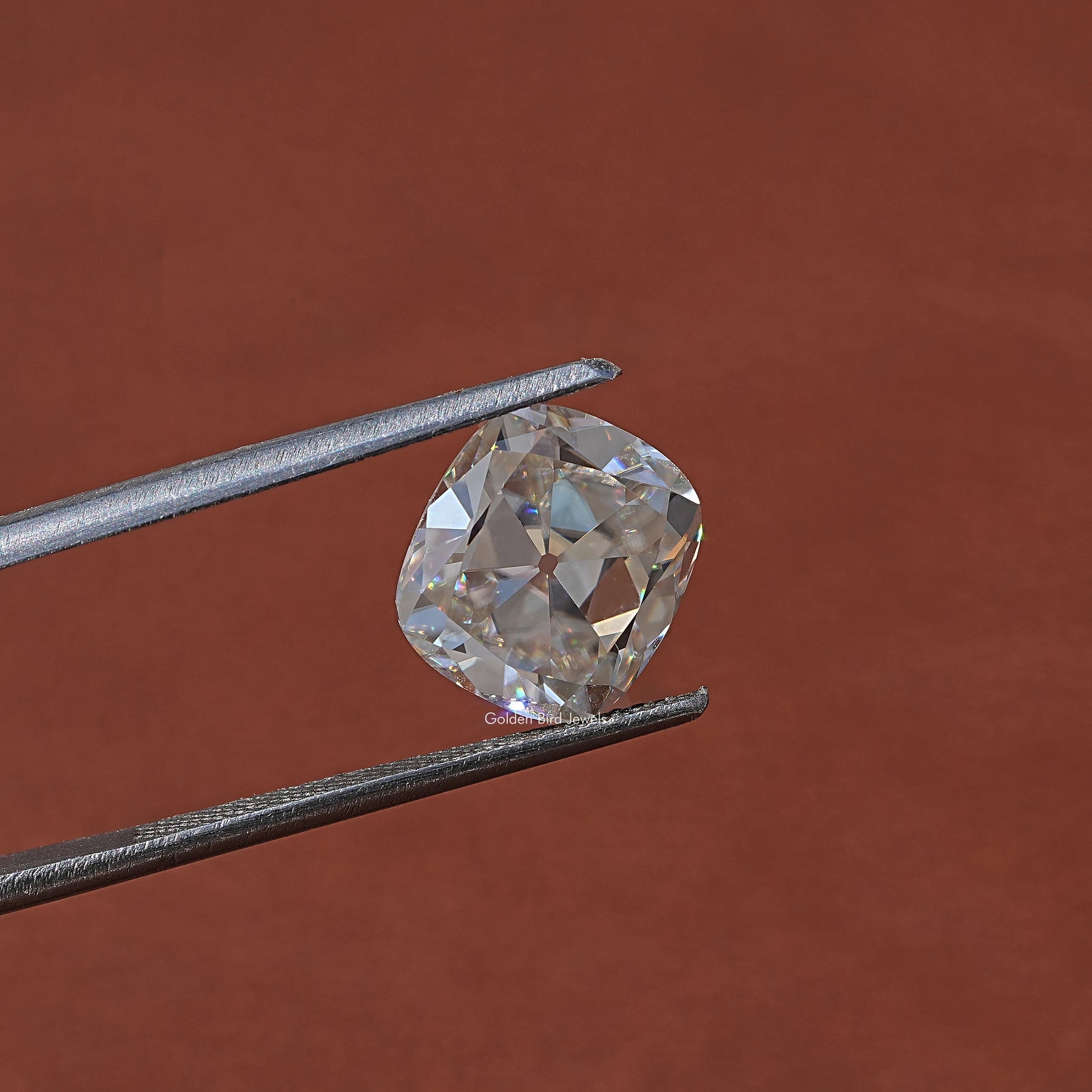 View Of Old Mine Cushion Cut Loose Moissanite