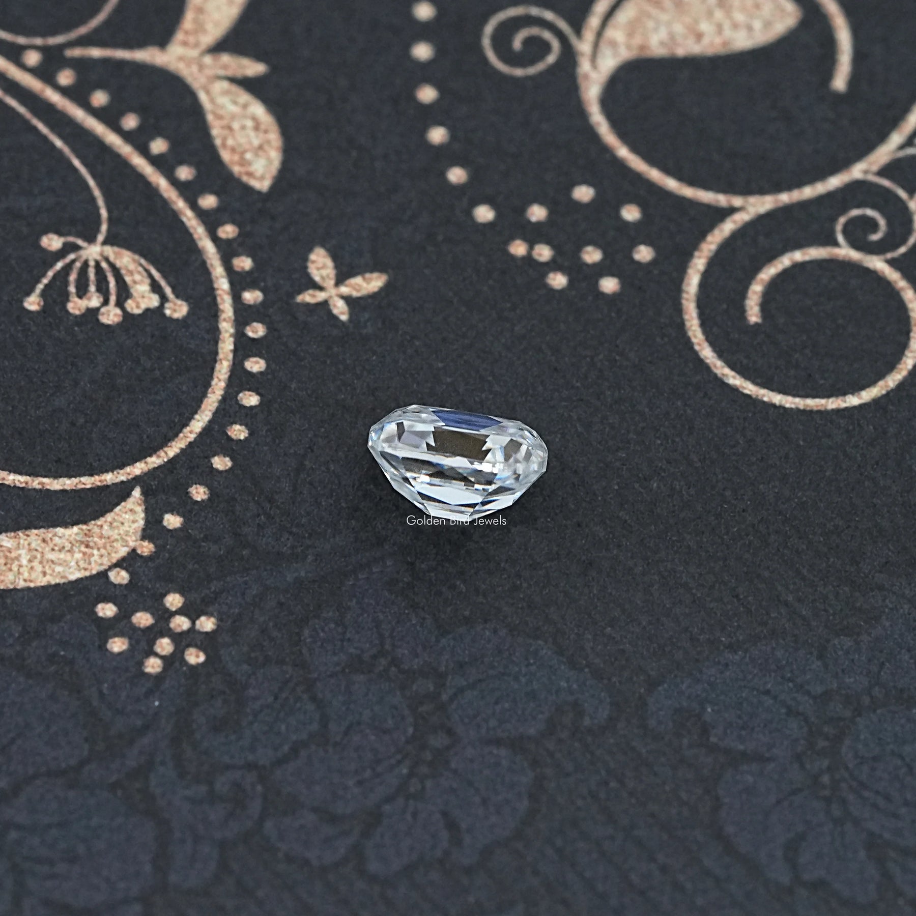 Top View of Cushion Moissanite Loose Stone