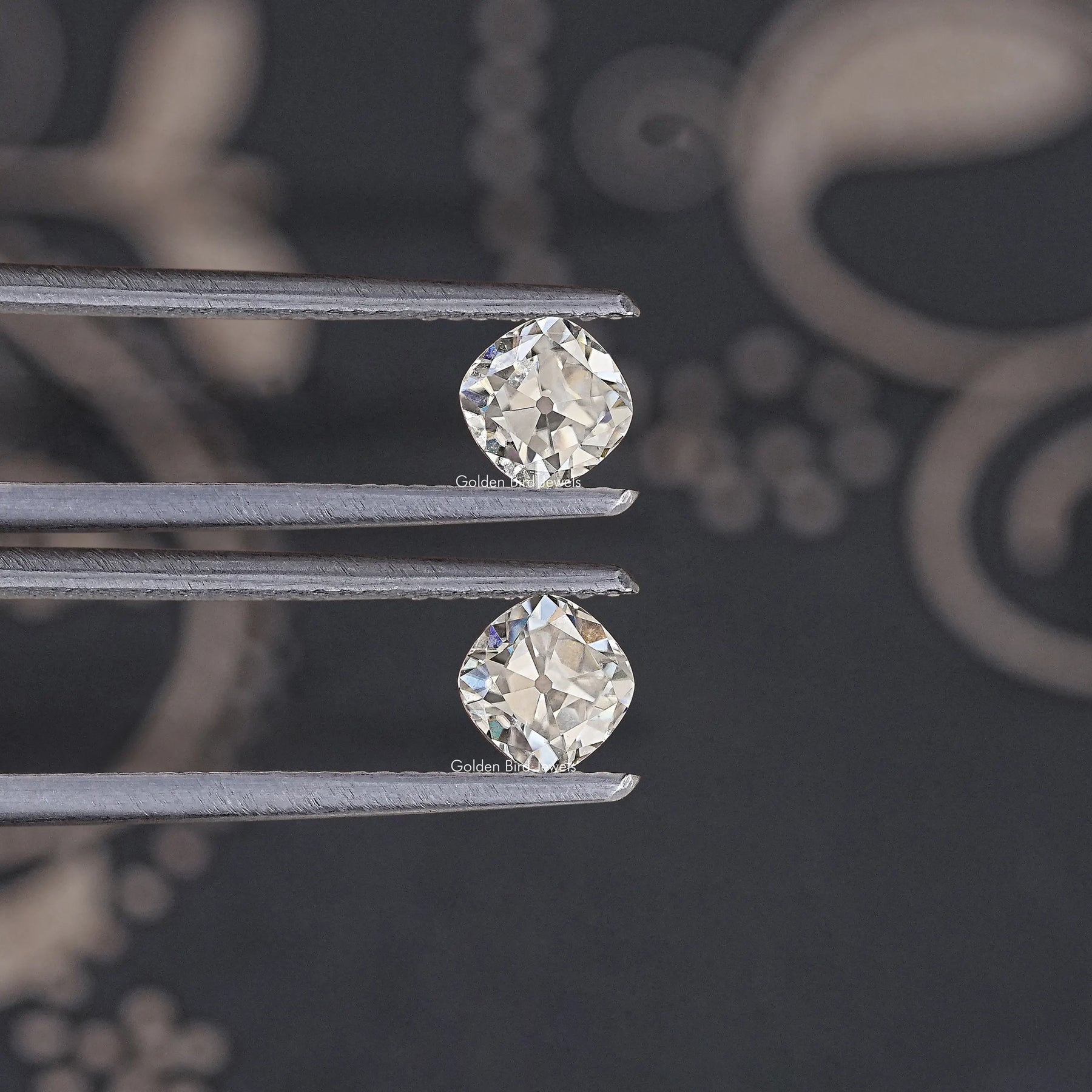 Old Mine Cut Cushion Moissanite Loose Stones