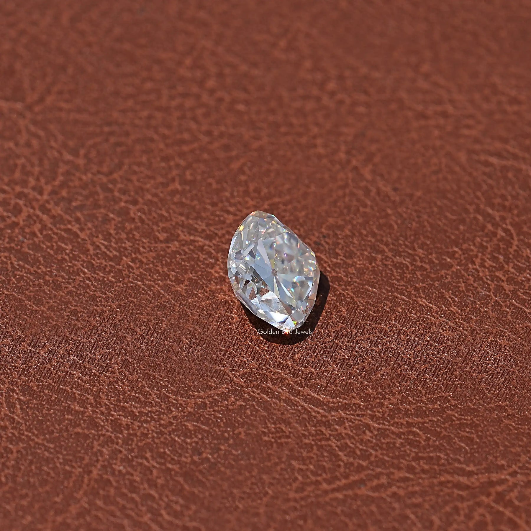 View OF Off White Old Mine Cushion Cut Loose