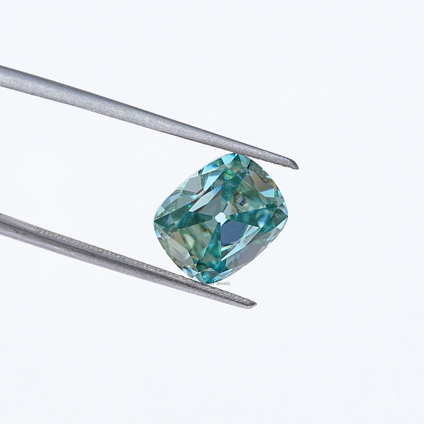 Front View Of Moissanite Old Mine Cushion Cut Loose