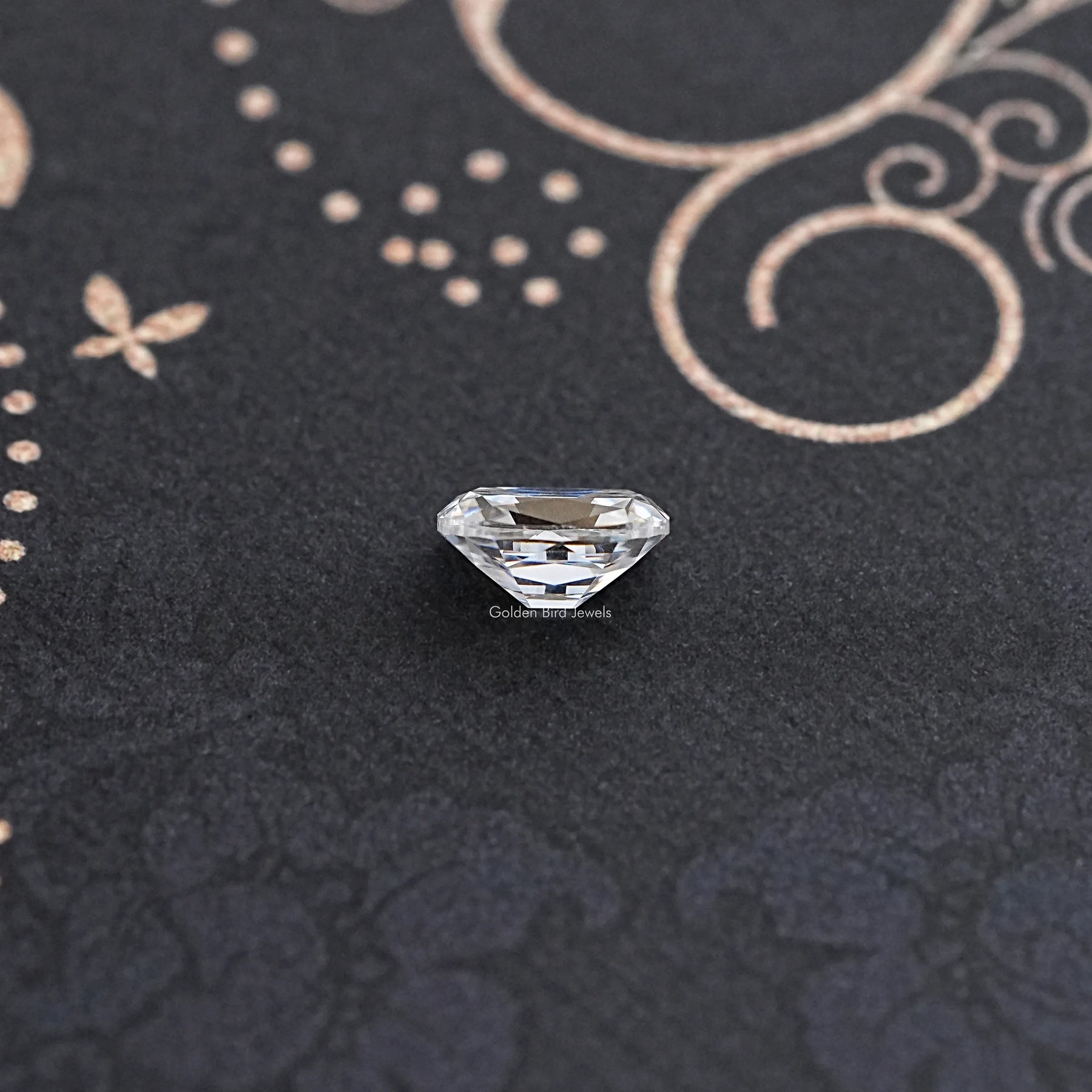 Side View Of Cushion Cut Loose moissanite