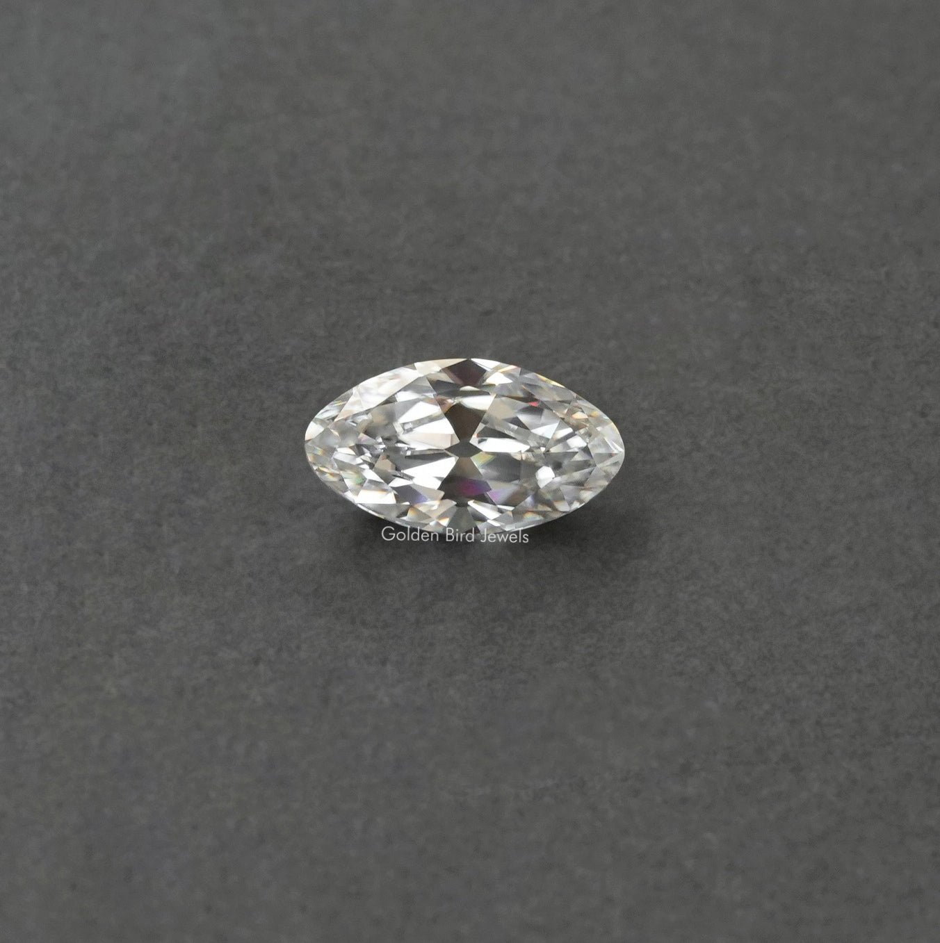 Front View Of Old Mine Moval Moissanite Loose Stone