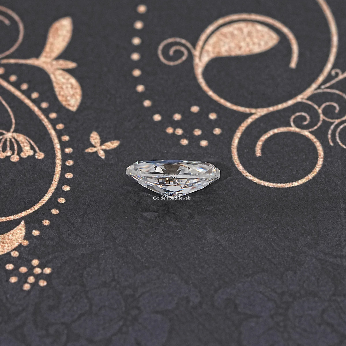 Side View Of Old Mine Moval Loose Moissanite Stone