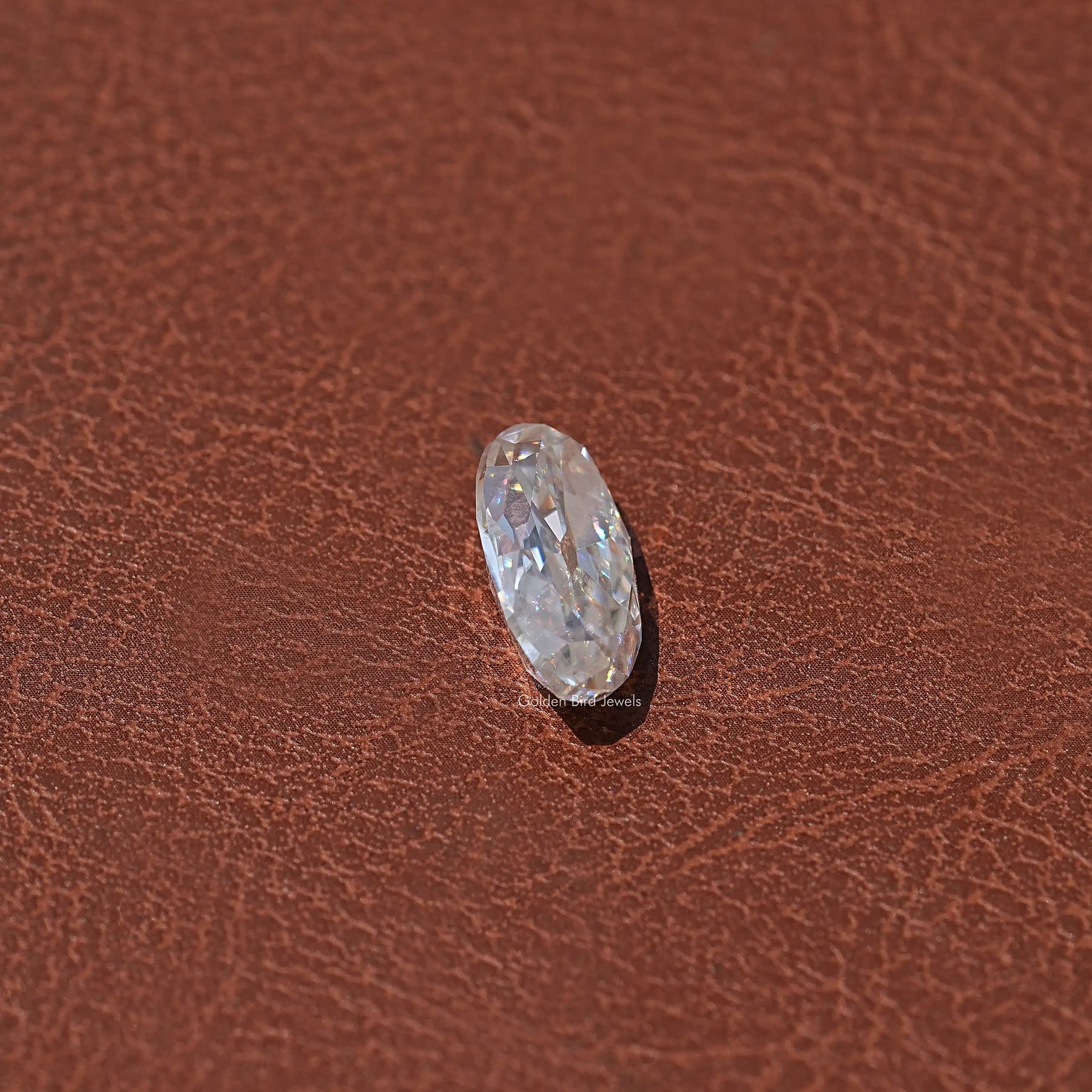 Near Colorless Old Mine Moval Stone