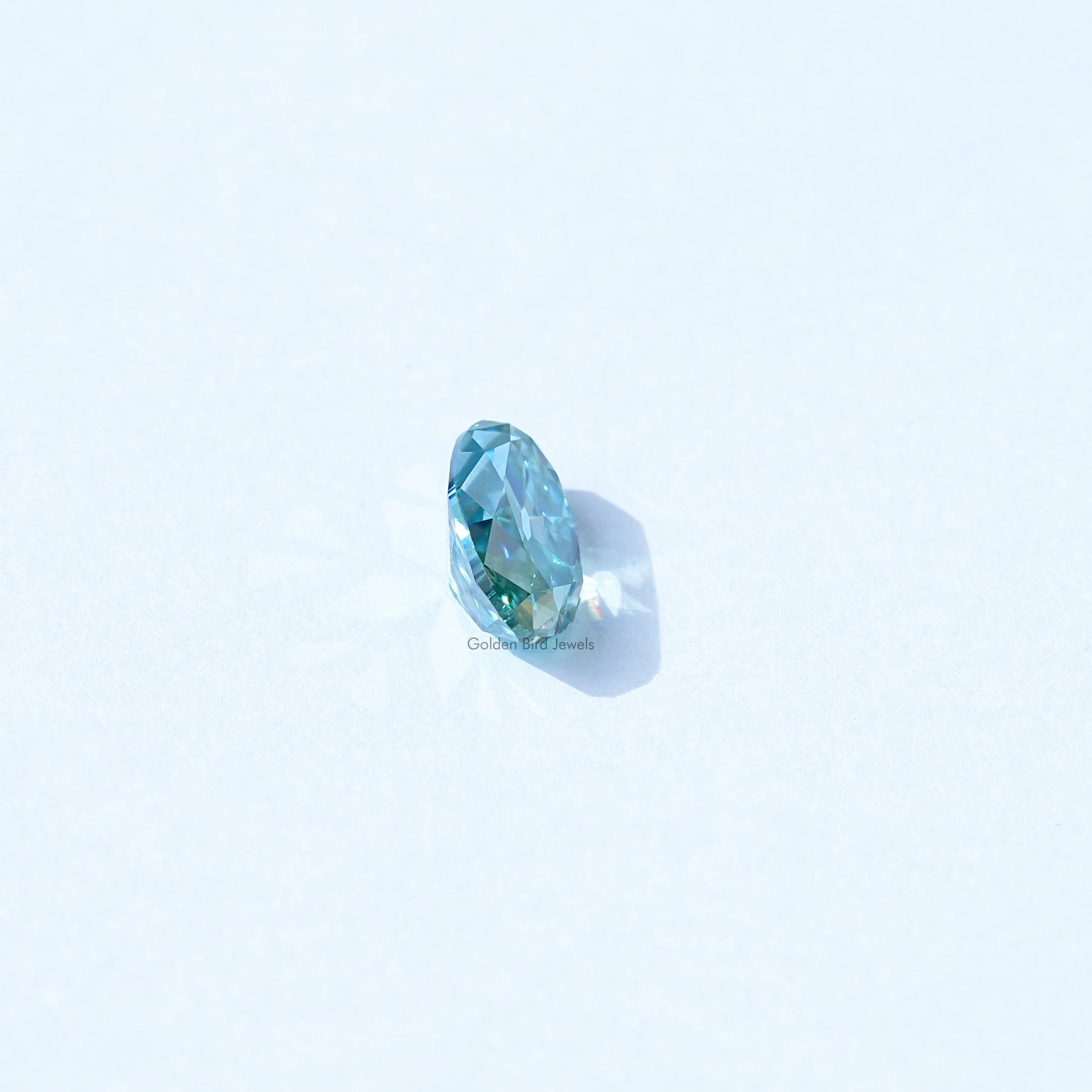Blue Old Mine Moval Cut Loose Stone Moissanite